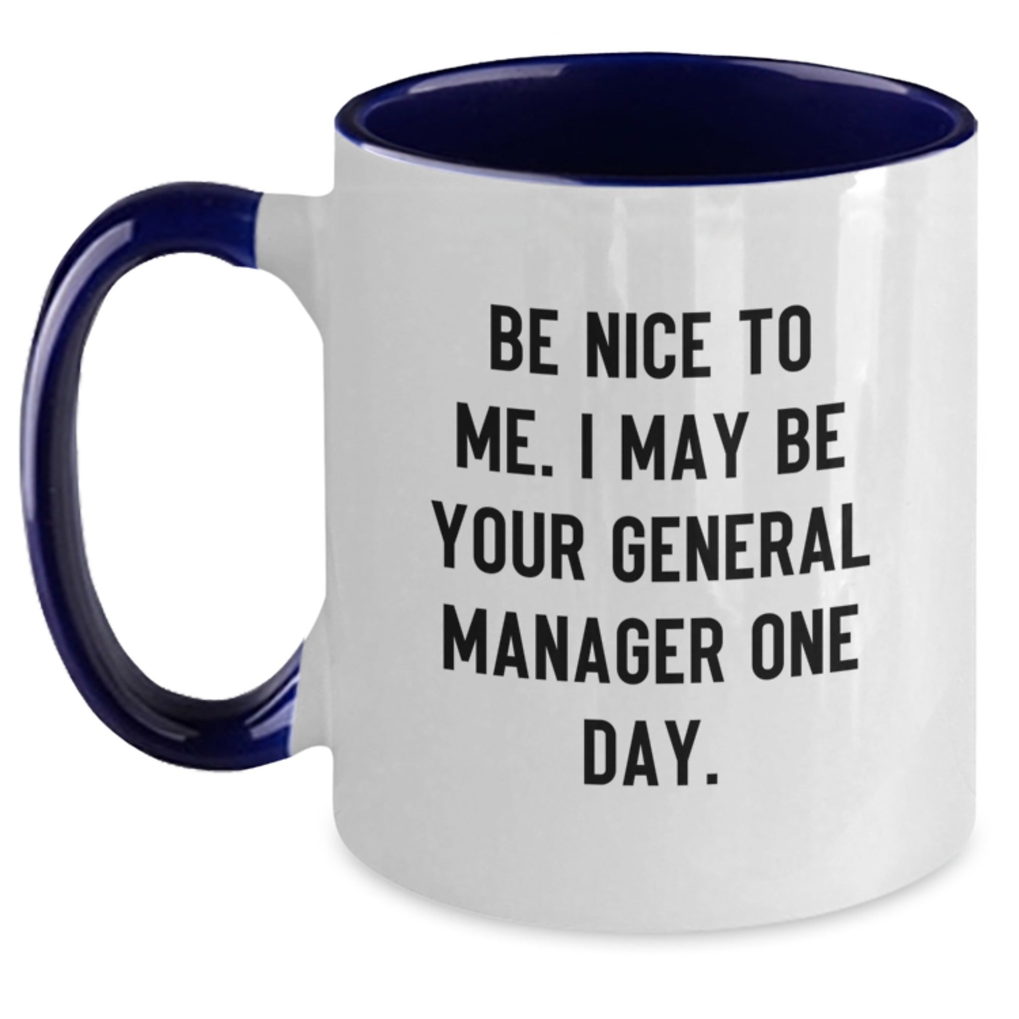 Funny General Manager Gifts from Friends - Be Nice To Me. One Day I May Be - Graduation Unique Gifts for Him, Her, or Coworkers - Main