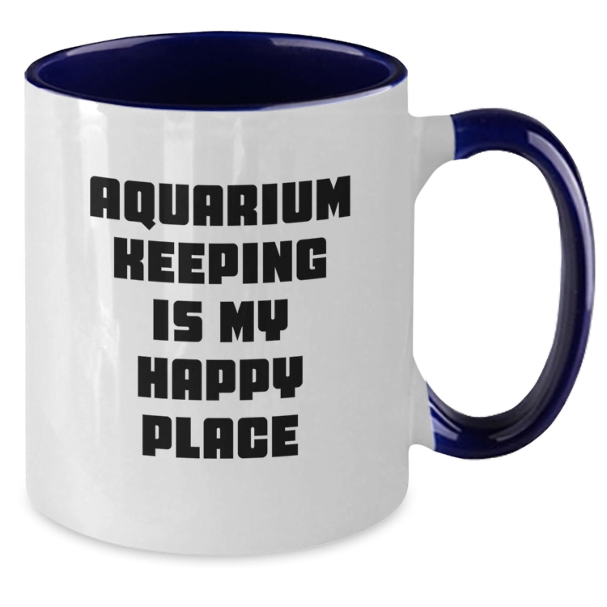 Aquarium Keeping Keepsake Mug for Him Birthday Gift – Black & White - Additional