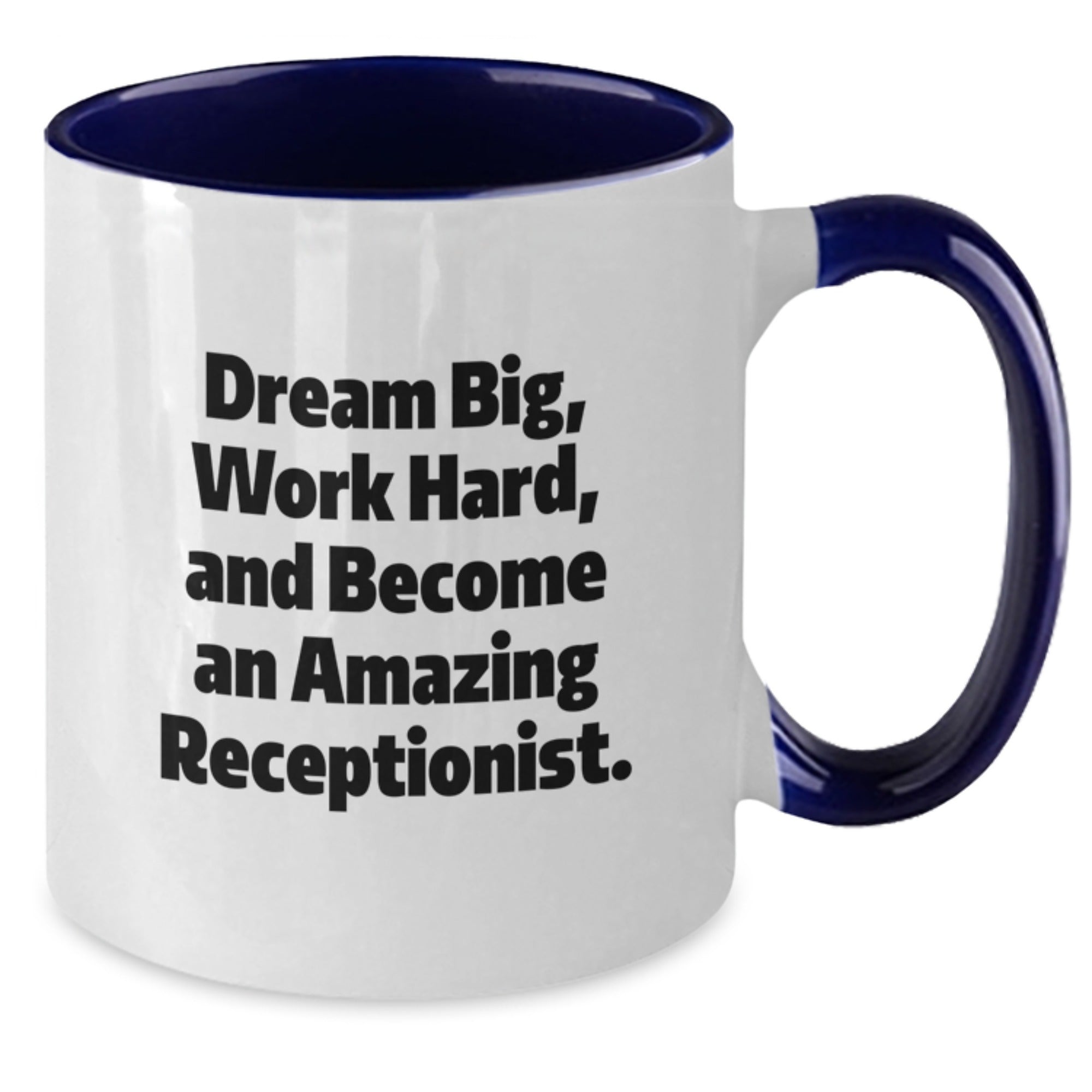Funny Inspirational Two Tone Coffee Mugs Gifts from Friends to Receptionist at Christmas - Additional