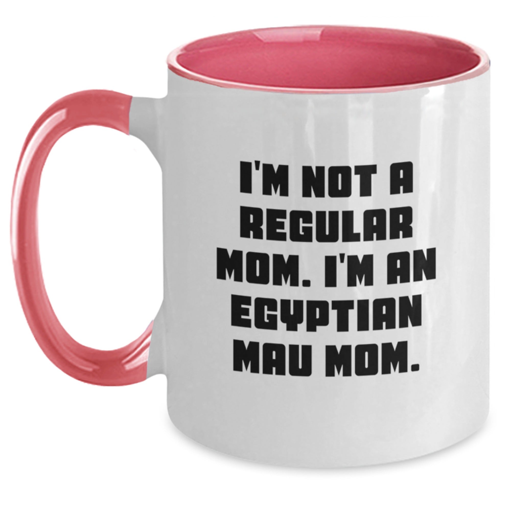Egyptian Mau Cat Mom Funny Gifts for Friends from Mom's Humor Graduation Two Tone Coffee Mug - Main