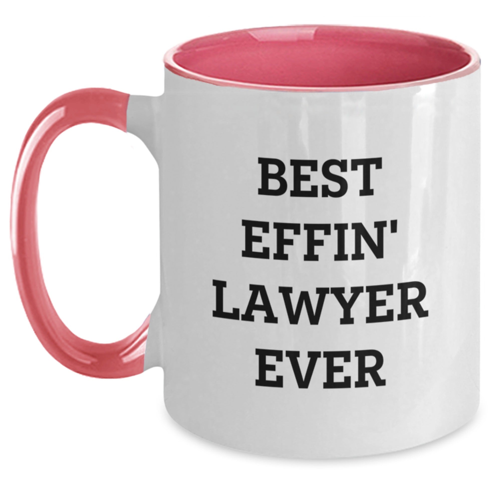 Funny Lawyer Gifts from Friends and Family - Best Effin' Lawyer Ever, Two Tone Coffee Mug, Christmas Unique Presents - Main