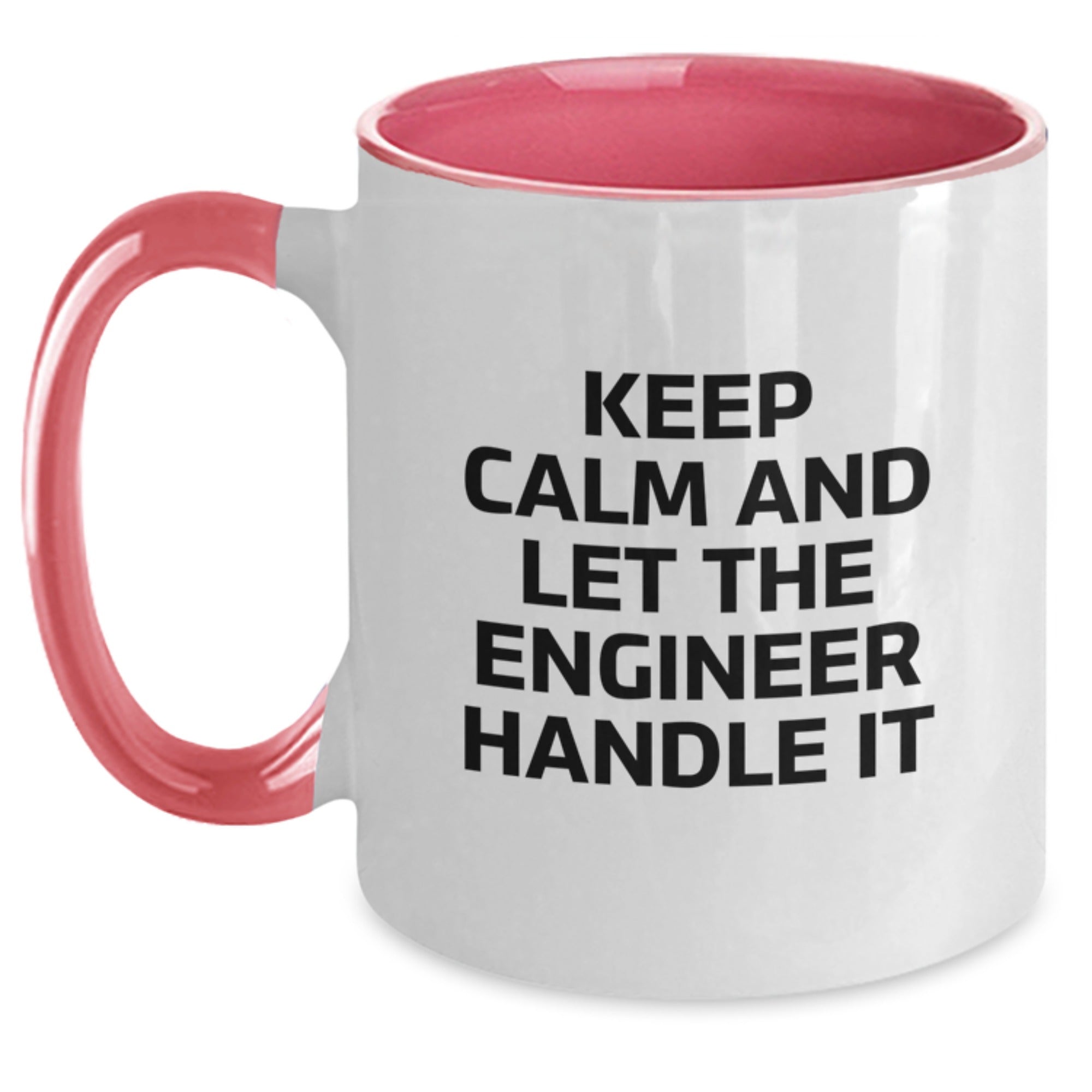 Funny Engineer Gifts from Men Friends Coworkers to Engineer Men Women Friends Coworkers - Two Tone Coffee Mugs Keep Calm And Let The Engineer Handle It Christmas Unique Gifts - Main
