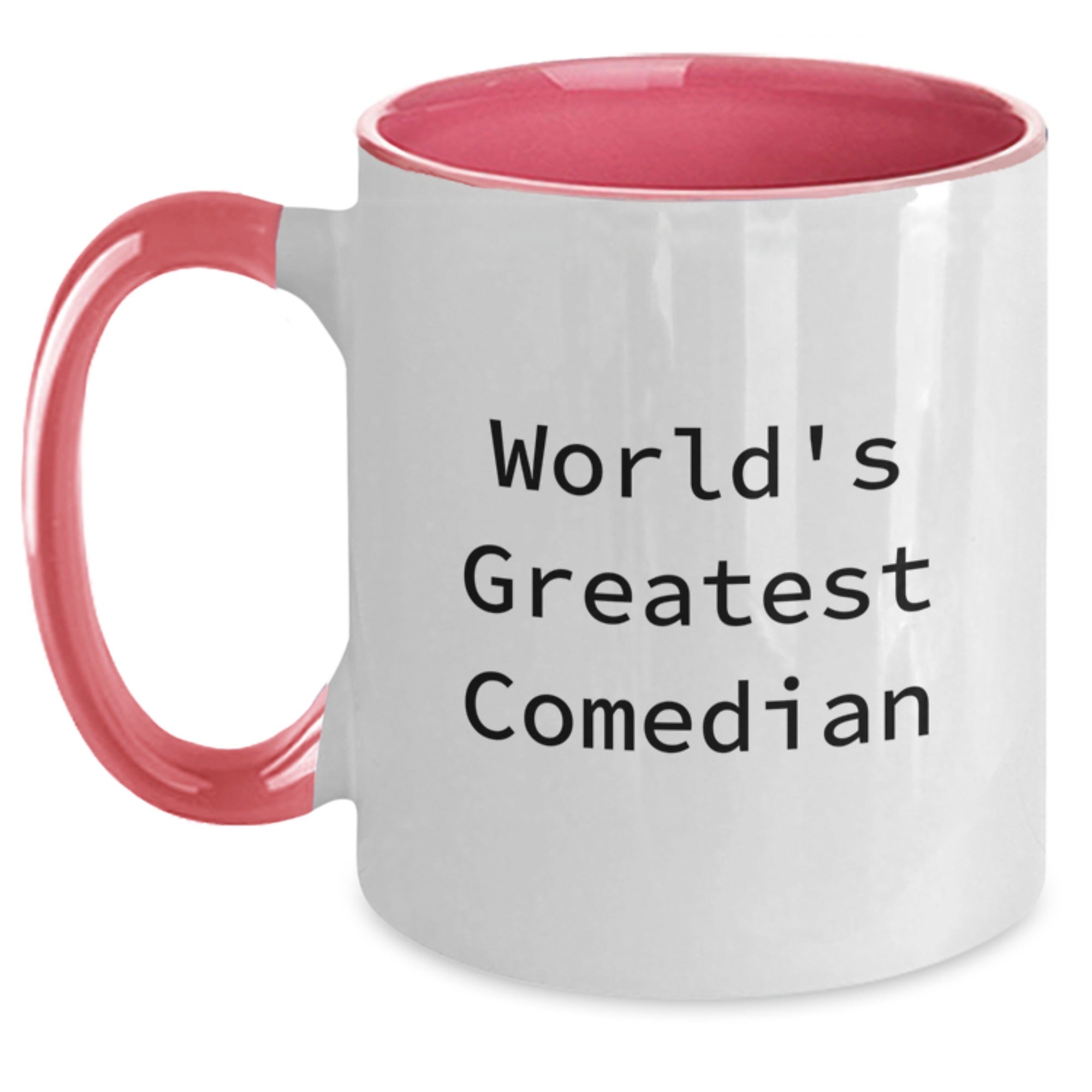 Birthday Gift for Her Two Tone Coffee Mug Worlds Greatest Comedian - Main