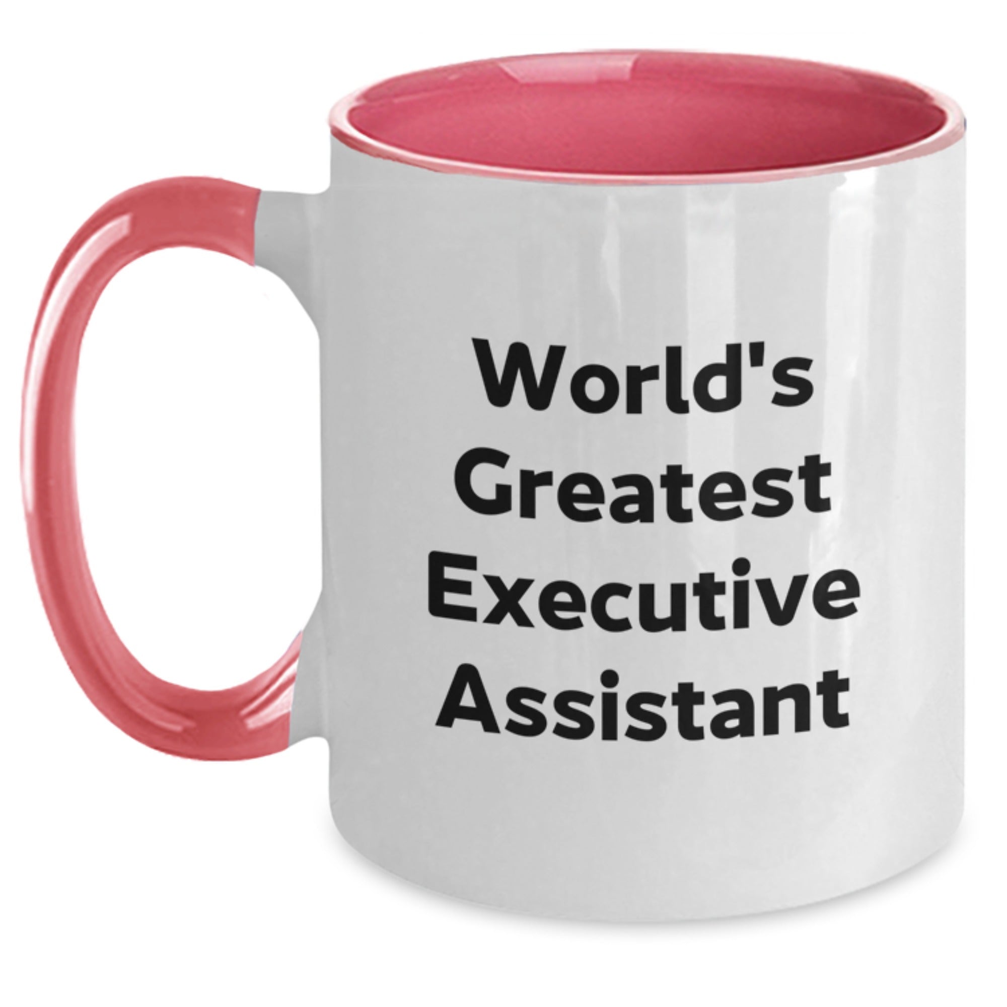 Funny Executive Assistant Gifts from Friends, World's Greatest Two Tone Coffee Mug for Graduation Unique Gifts - Main
