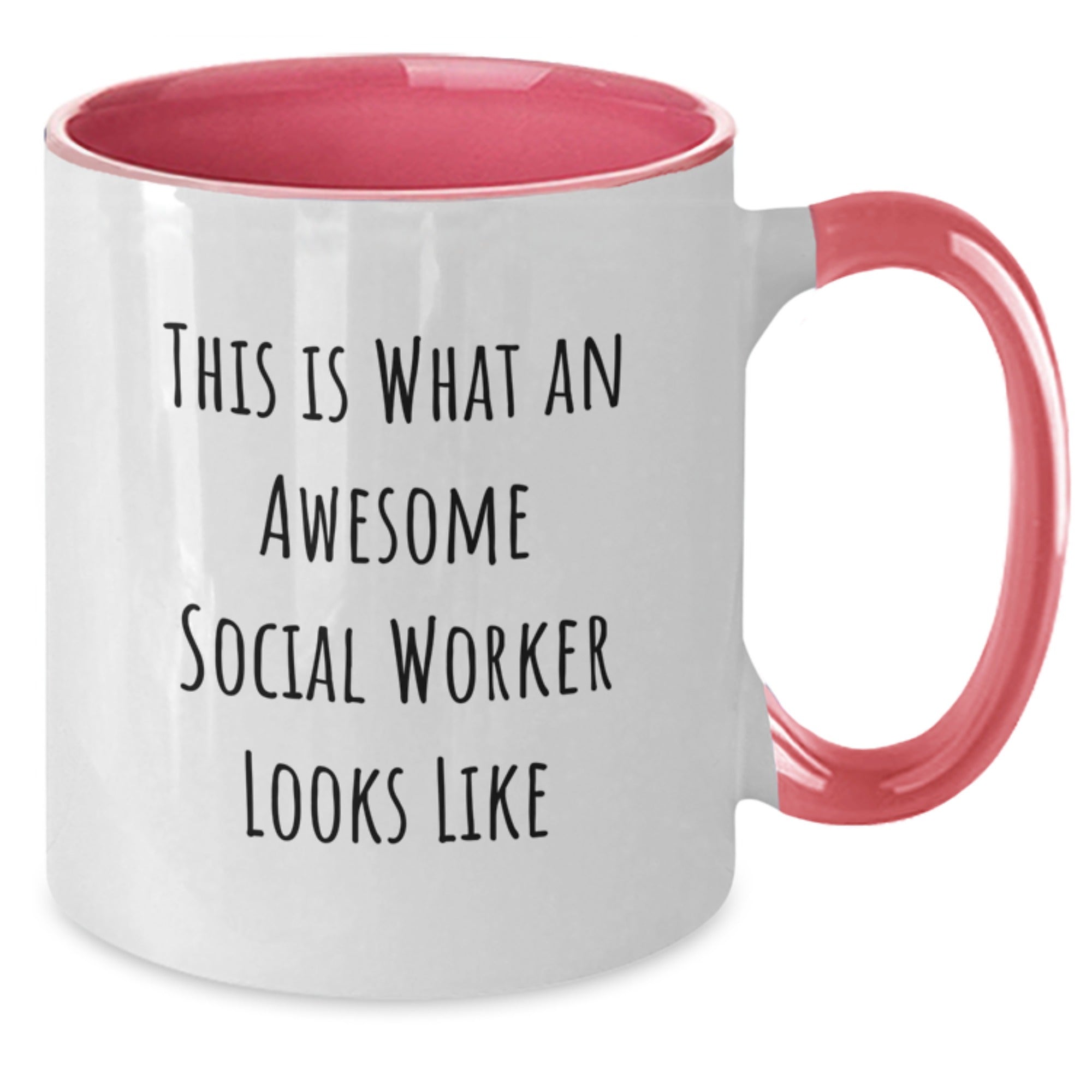 Funny Social Worker Inspiration Gifts from Friends to Social Worker Graduation Two Tone Coffee Mug - Additional