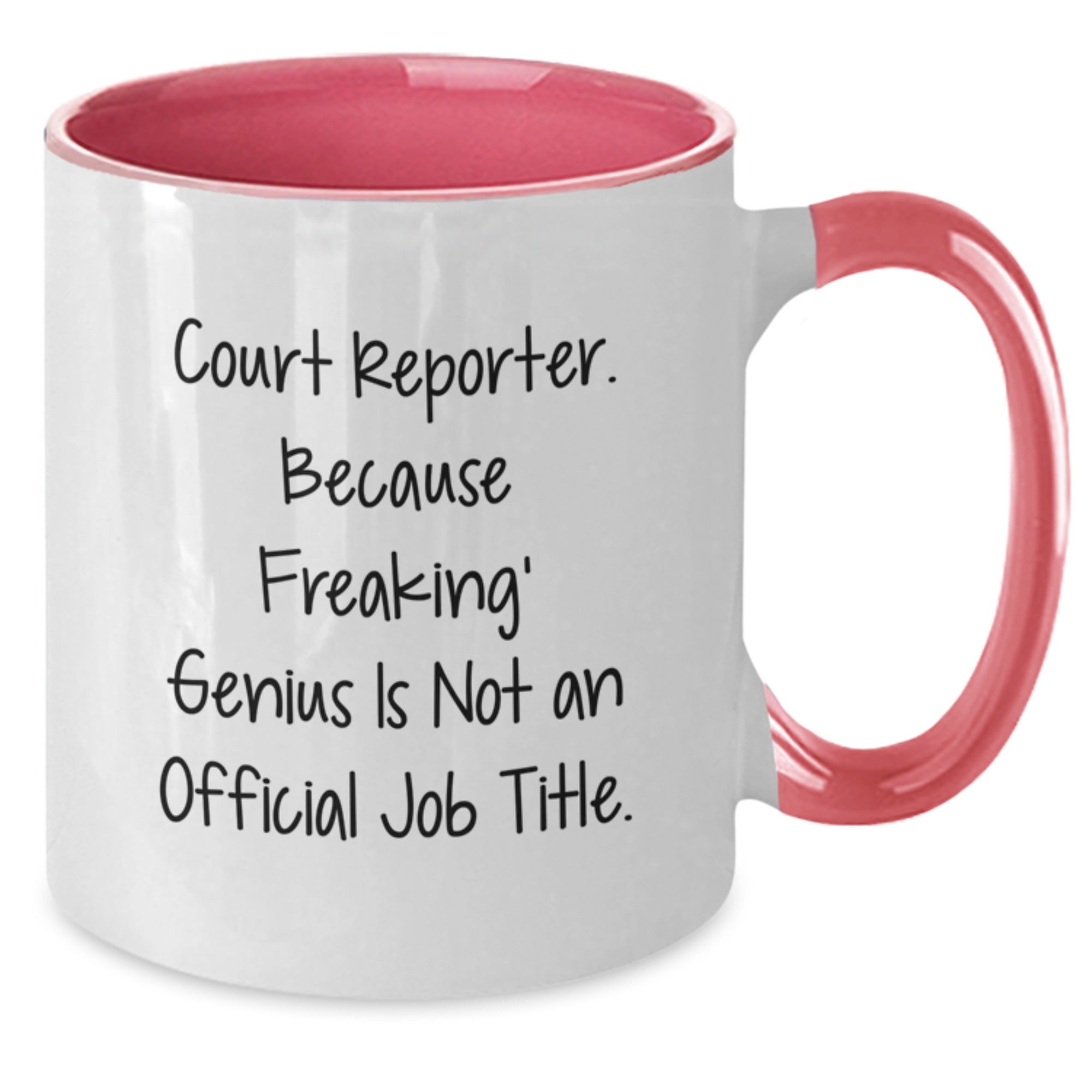 Funny Court Reporter Gifts, Two Tone Coffee Mug for Court Reporters, Inspirational Quote for Court Reporter Graduation - Additional
