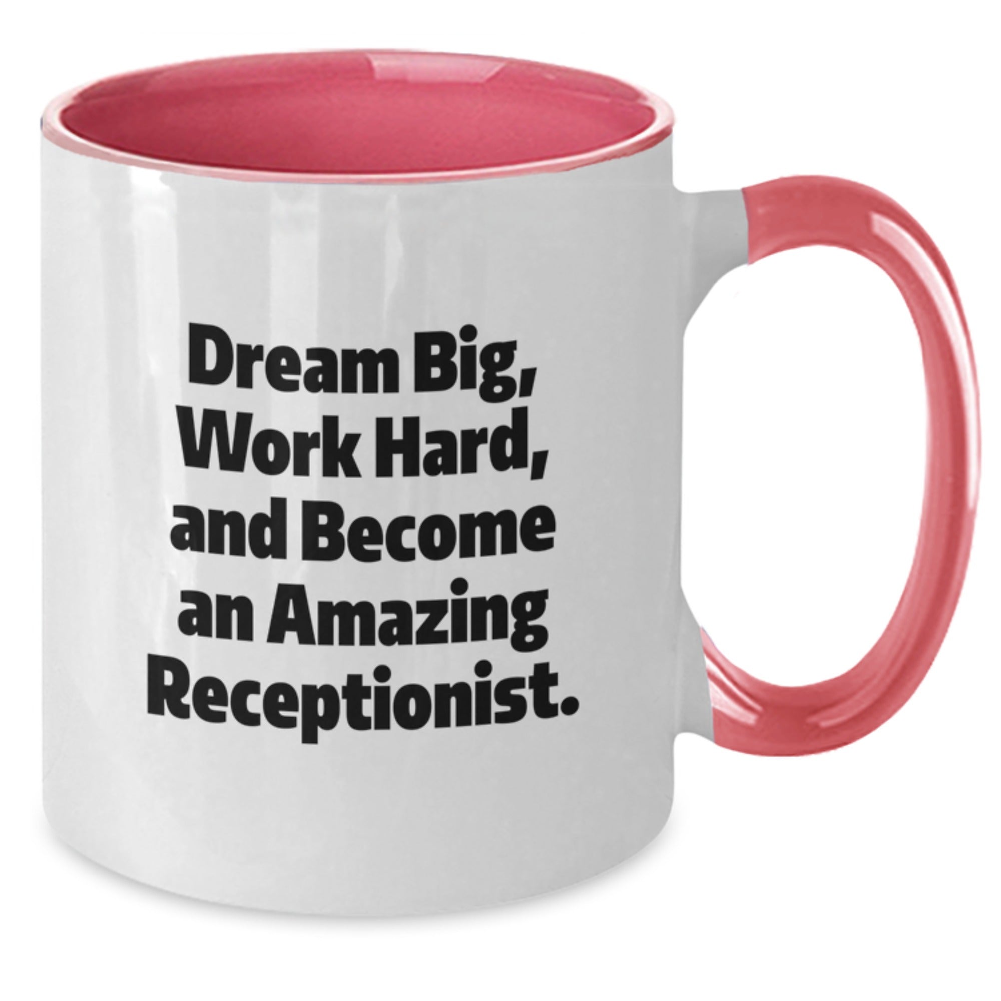 Funny Inspirational Two Tone Coffee Mugs Gifts from Friends to Receptionist at Christmas - Additional