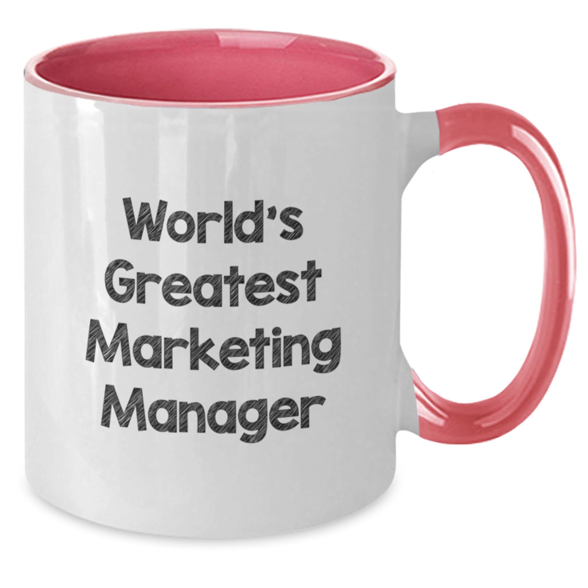 Funny World's Greatest Marketing Manager Gifts for Marketing Manager from Friends, Two Tone Coffee Mug Graduation Unique Gifts - Additional