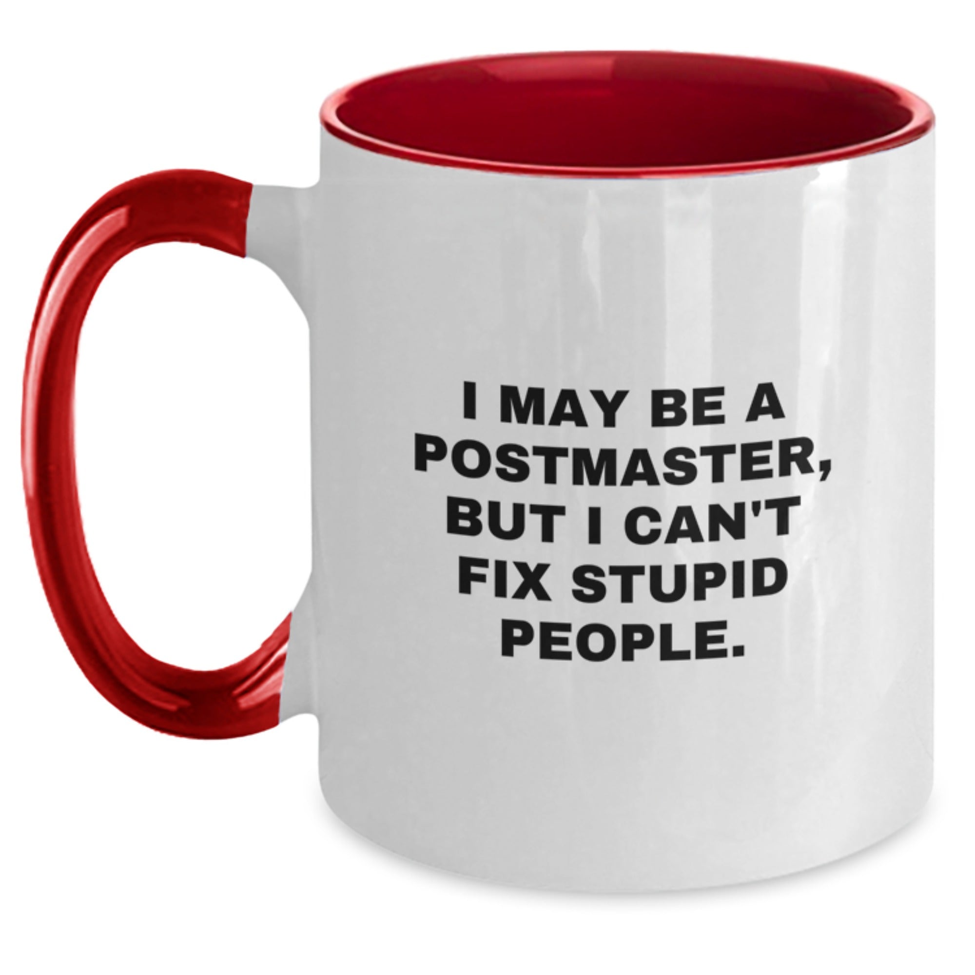 Funny Postmaster Gifts from Friends, Unique Graduation Unique Gifts for Postmaster, Two Tone Coffee Mug - Main