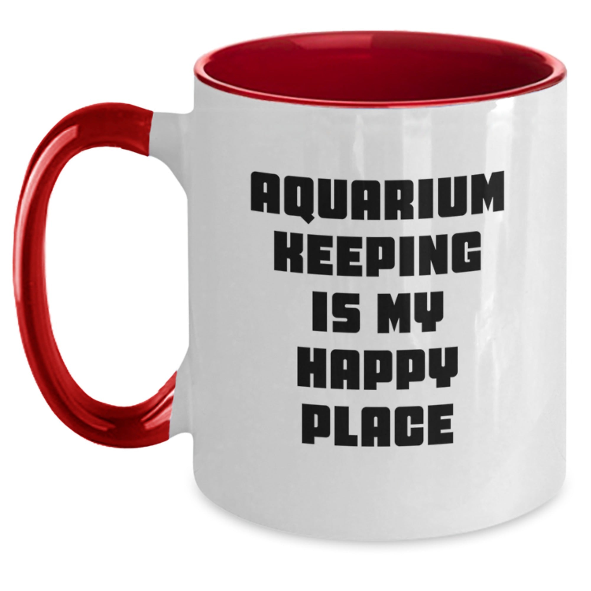 Aquarium Keeping Keepsake Mug for Him Birthday Gift – Black & White - Main