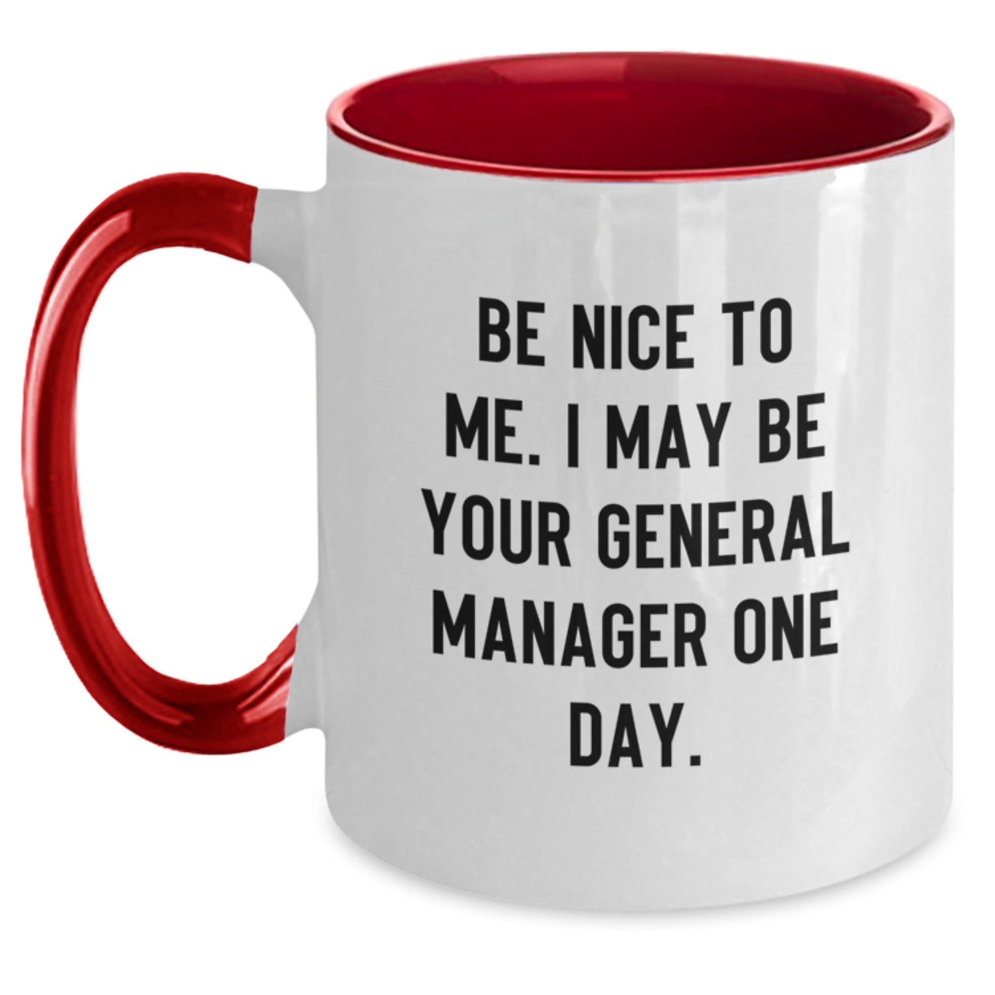 Funny General Manager Gifts from Friends - Be Nice To Me. One Day I May Be - Graduation Unique Gifts for Him, Her, or Coworkers - Main