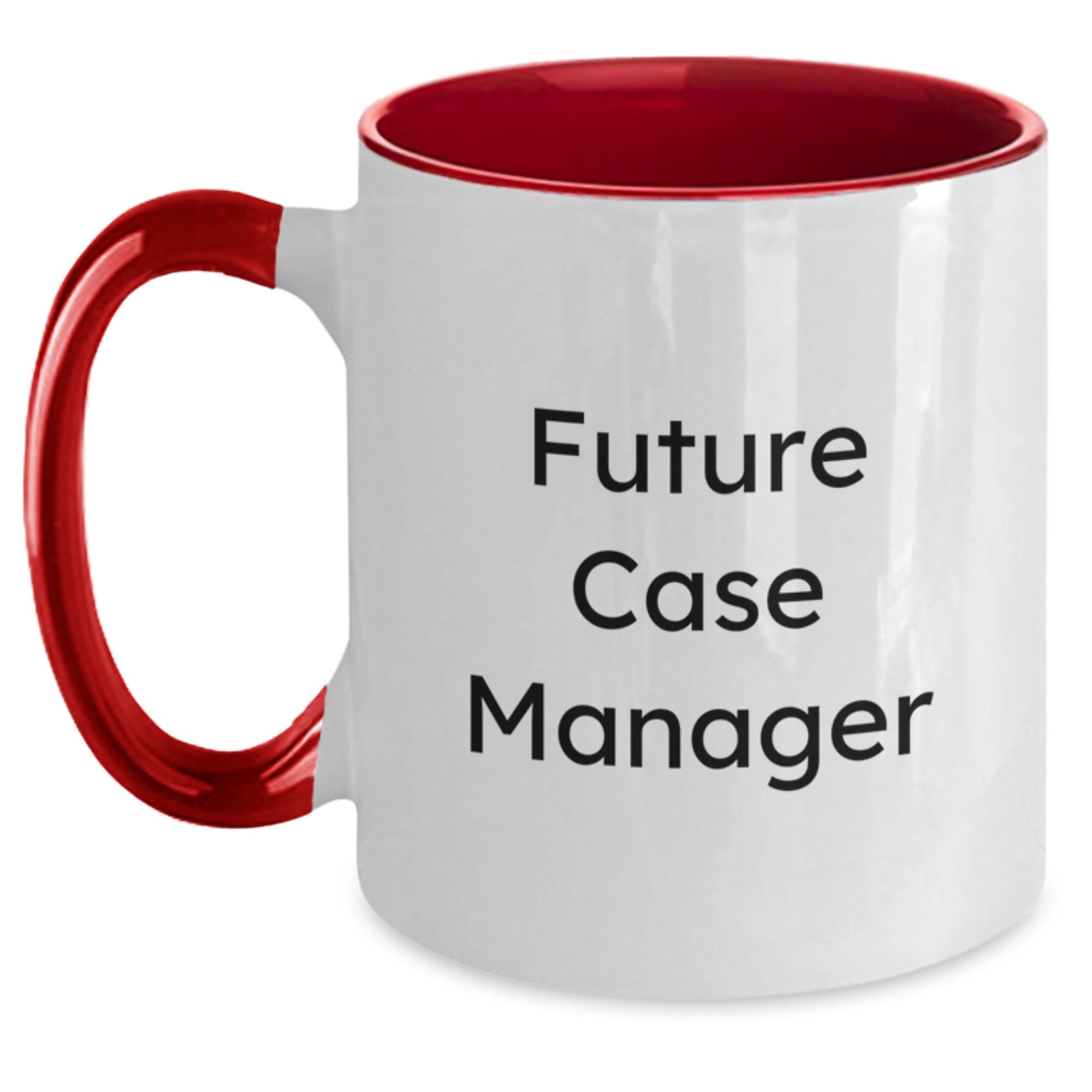 Funny Inspirational Gifts from Friends for Future Case Managers - Two Tone Coffee Mug, Christmas Unique Gifts for Men, Women, Coworkers, Family - Main
