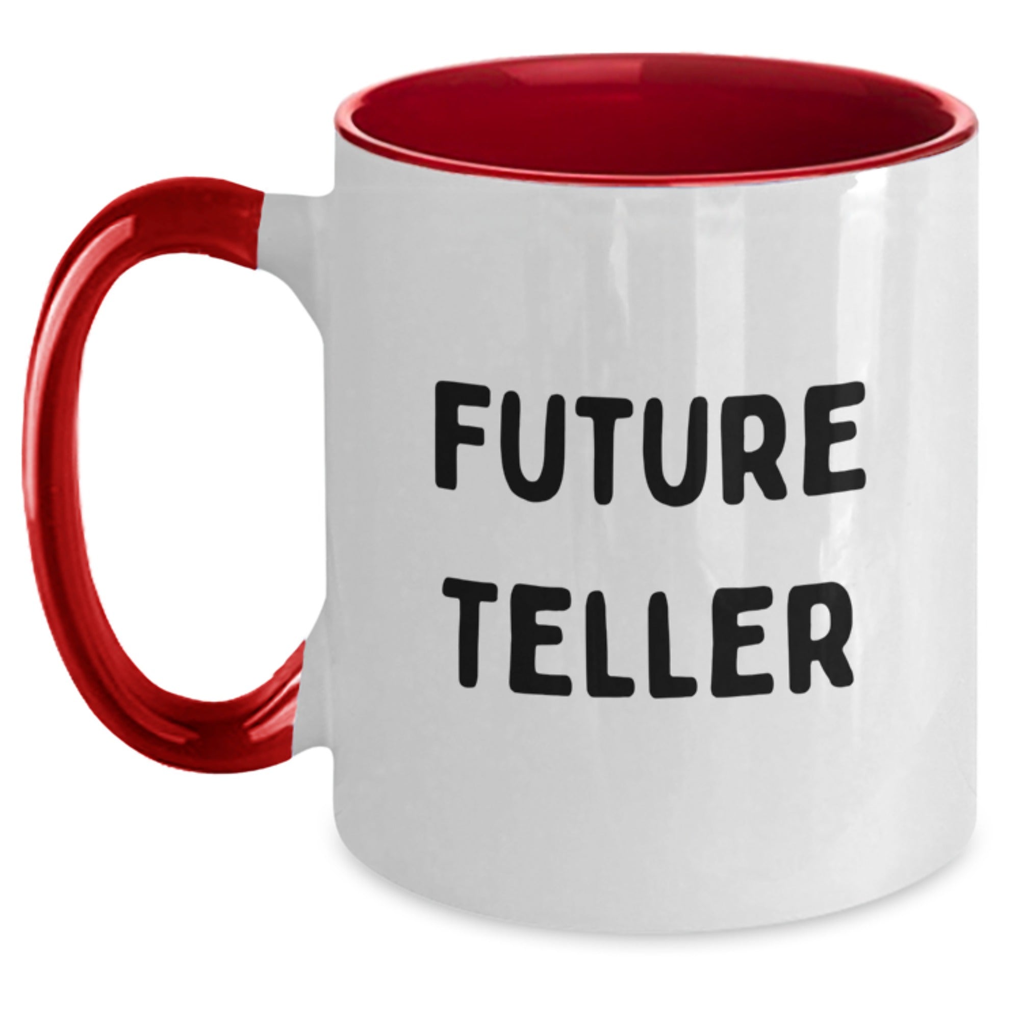 Funny Teller Gifts from Friends and Family, Christmas Unique Mugs for Teller Lovers, Two Tone Coffee Mug with Inspirational Quote - Main