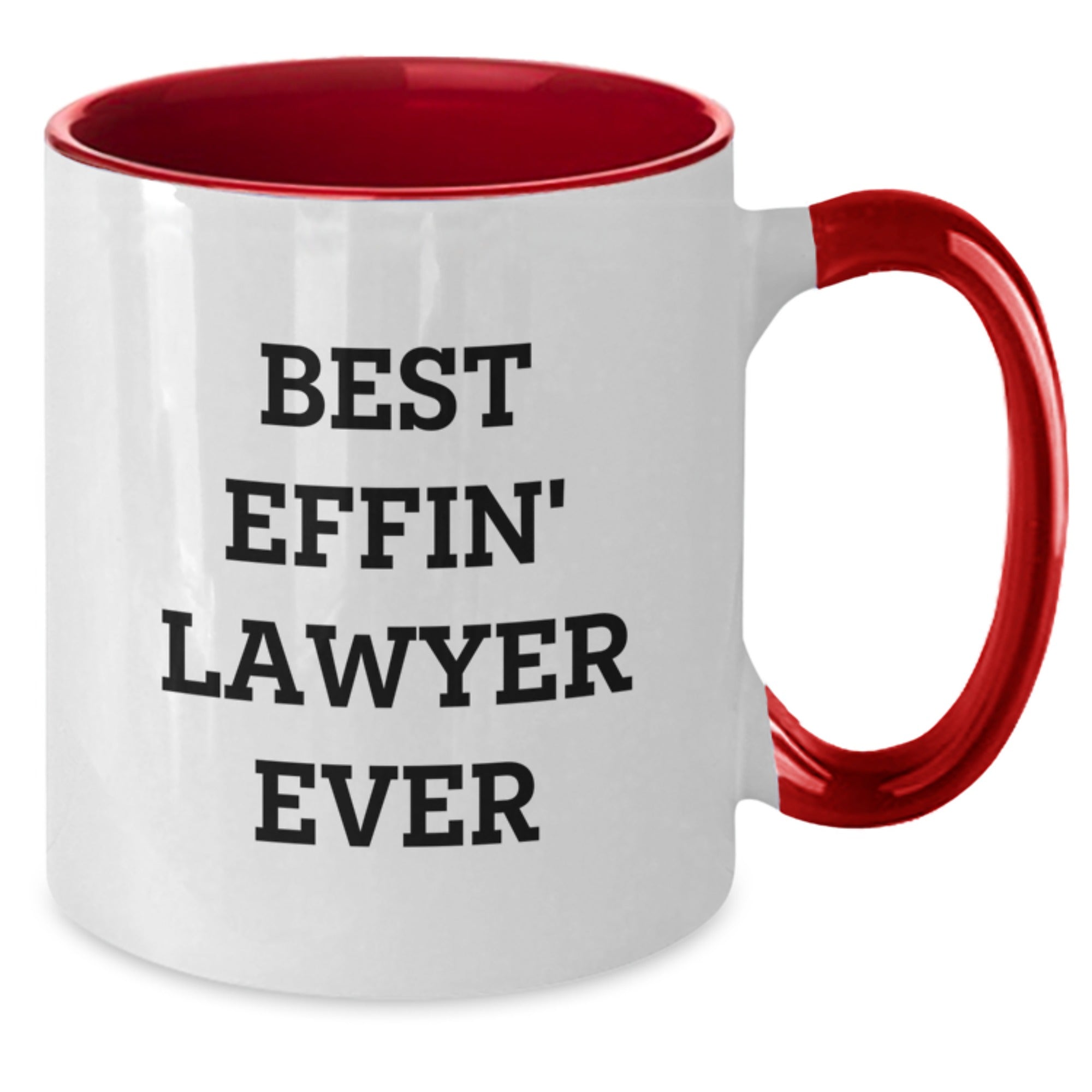 Funny Lawyer Gifts from Friends and Family - Best Effin' Lawyer Ever, Two Tone Coffee Mug, Christmas Unique Presents - Additional