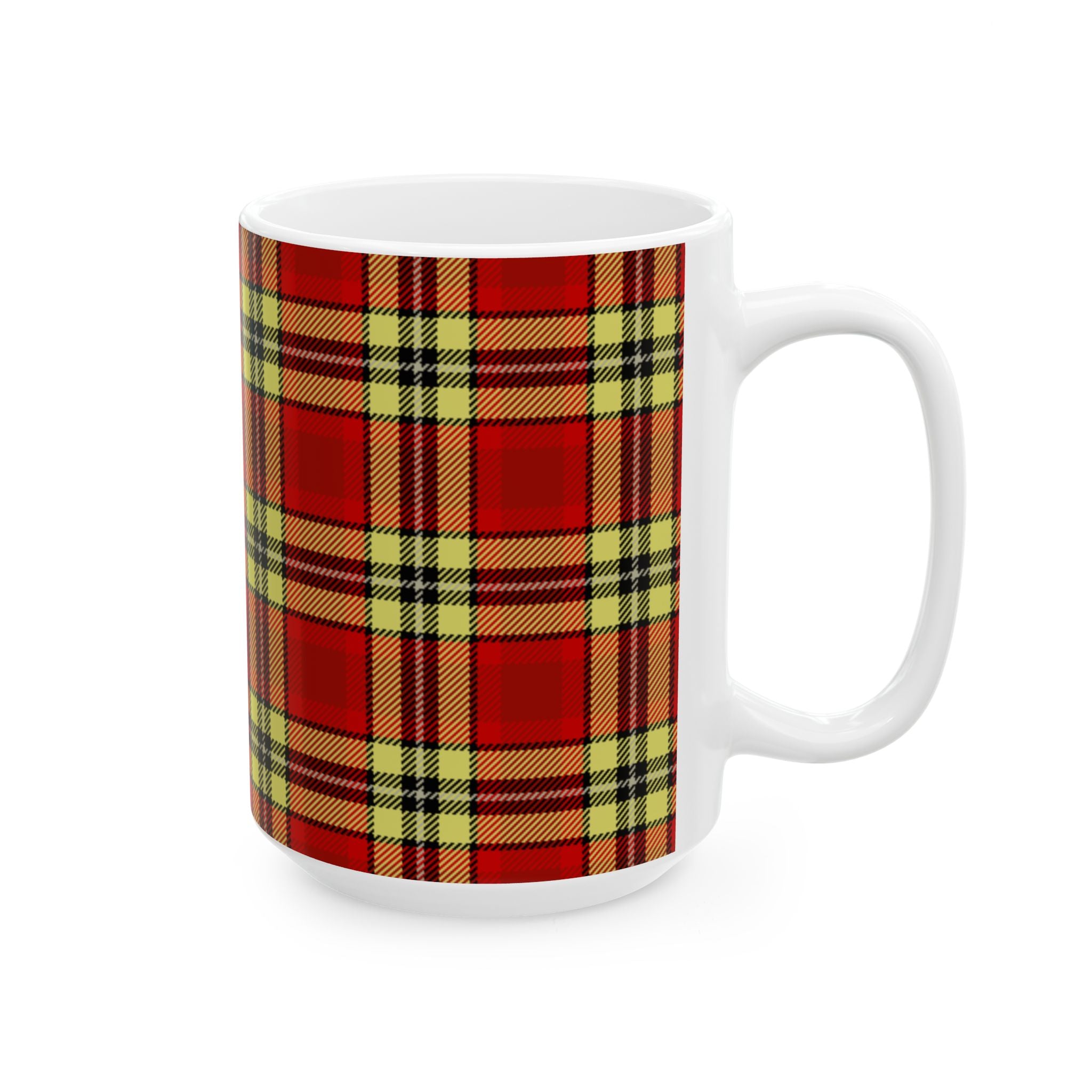 Plaid Ceramic Mug - Cozy and Stylish Drinkware for Every Occasion