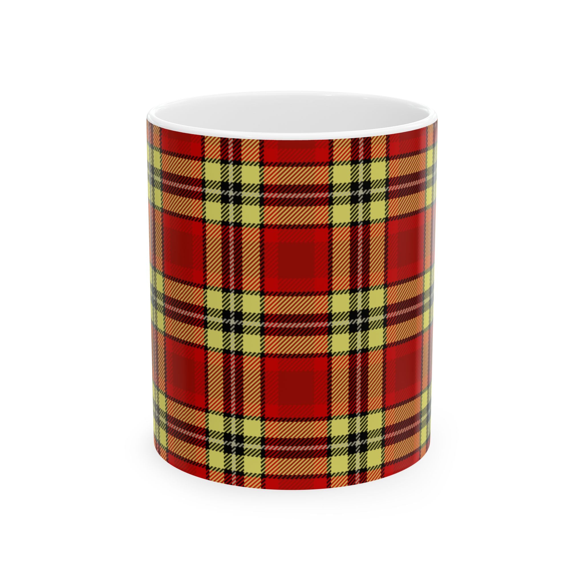 Plaid Ceramic Mug - Cozy and Stylish Drinkware for Every Occasion