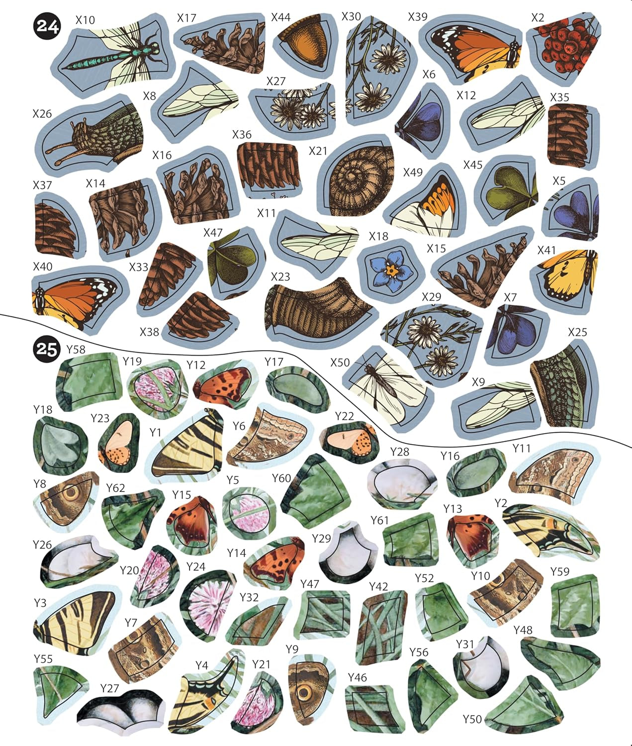 Brain Games - Sticker by Number - Vintage: Forest (28 Images to Sticker)