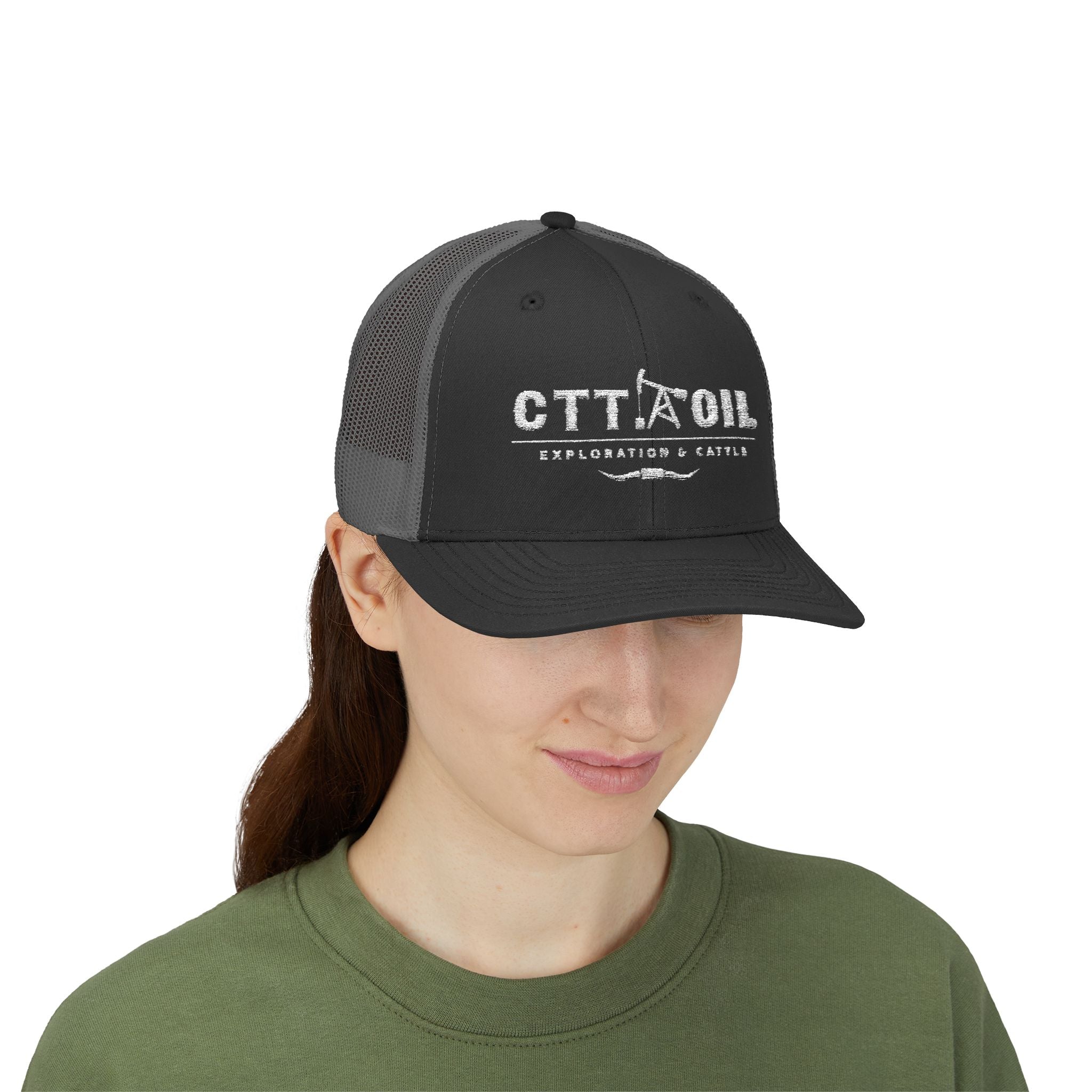 CTT Oil Exploration and Cattle Hat, Oilfield Trucker Cap