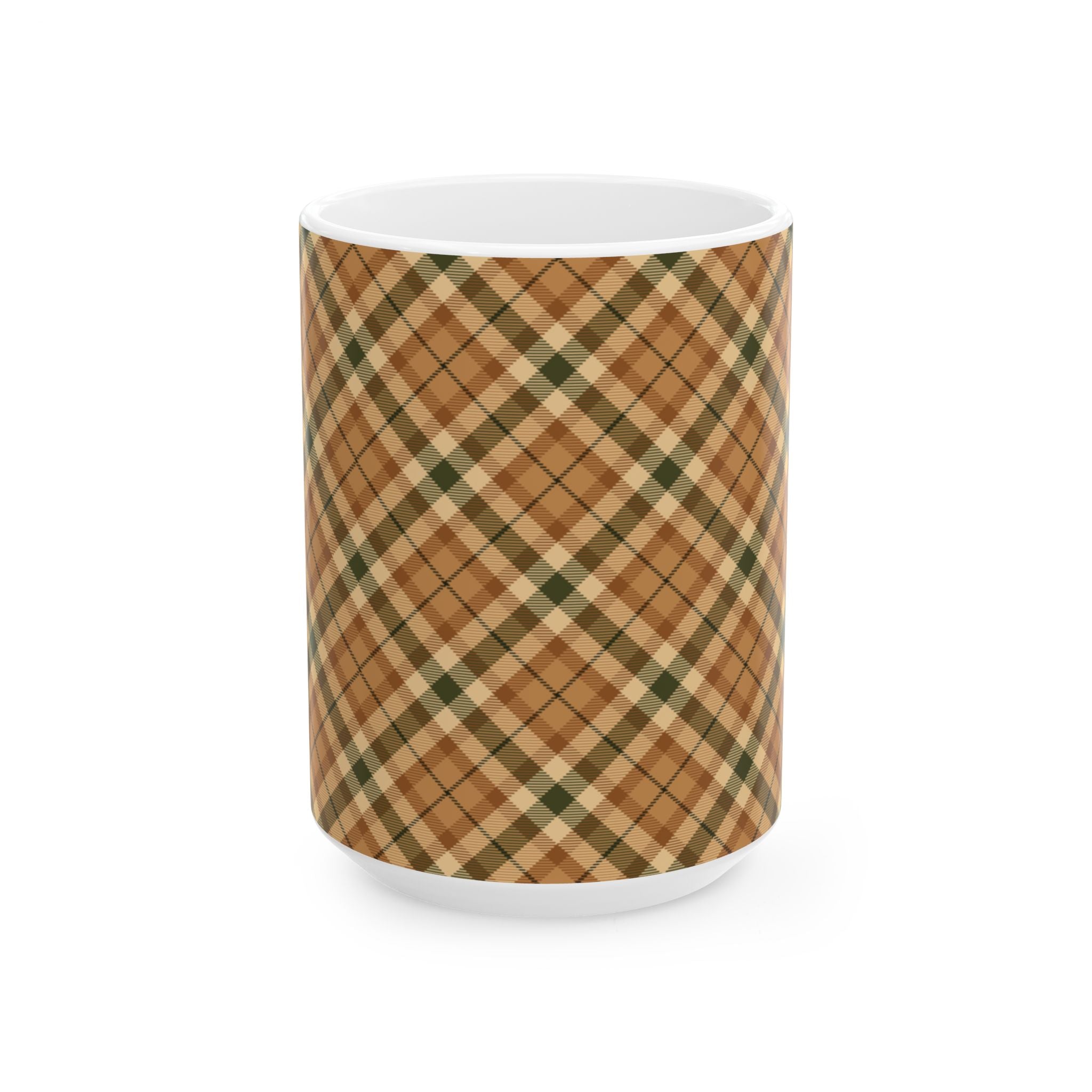 Plaid Ceramic Mug - Cozy and Stylish Drinkware for Every Occasion