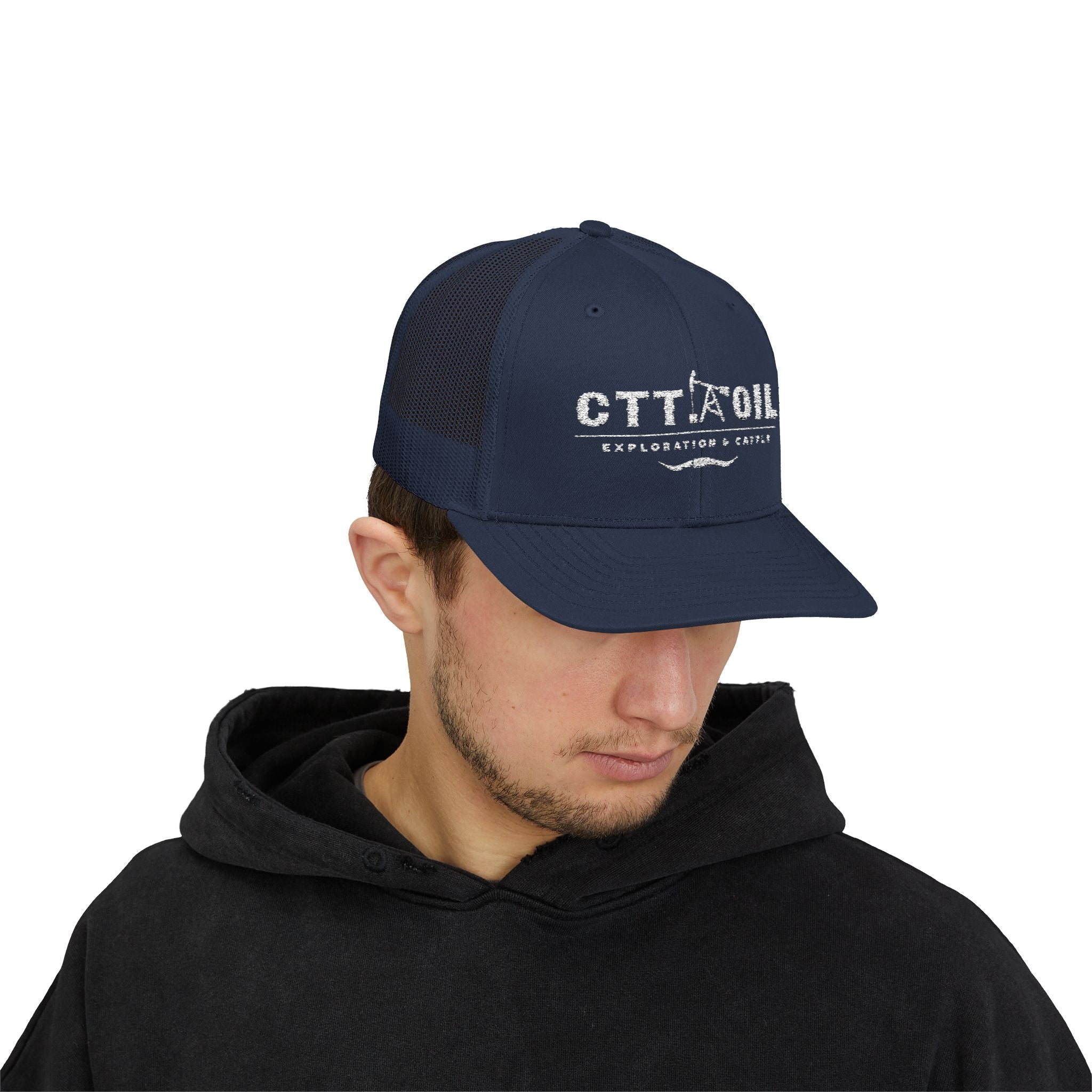 CTT Oil Exploration and Cattle Hat, Oilfield Trucker Cap