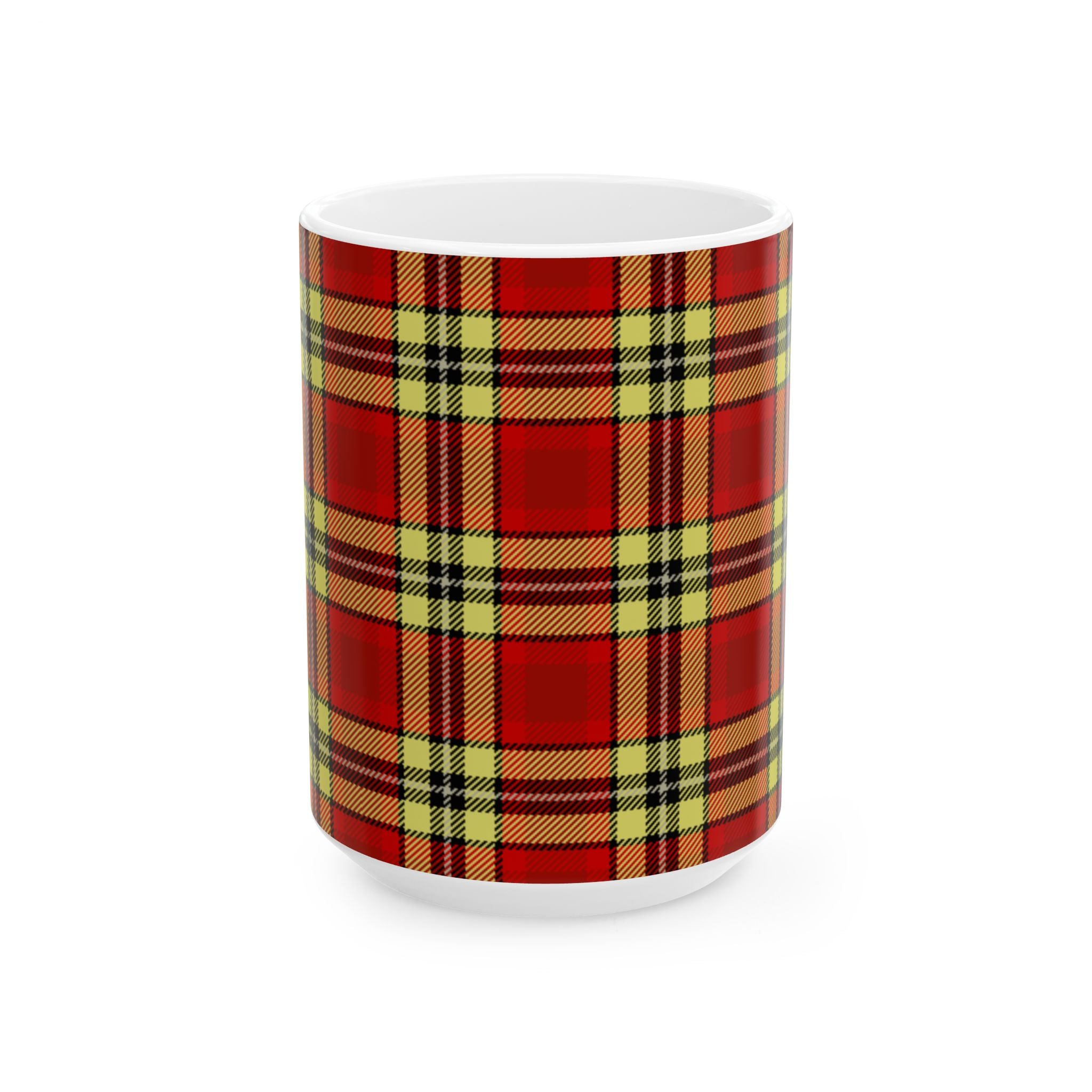 Plaid Ceramic Mug - Cozy and Stylish Drinkware for Every Occasion