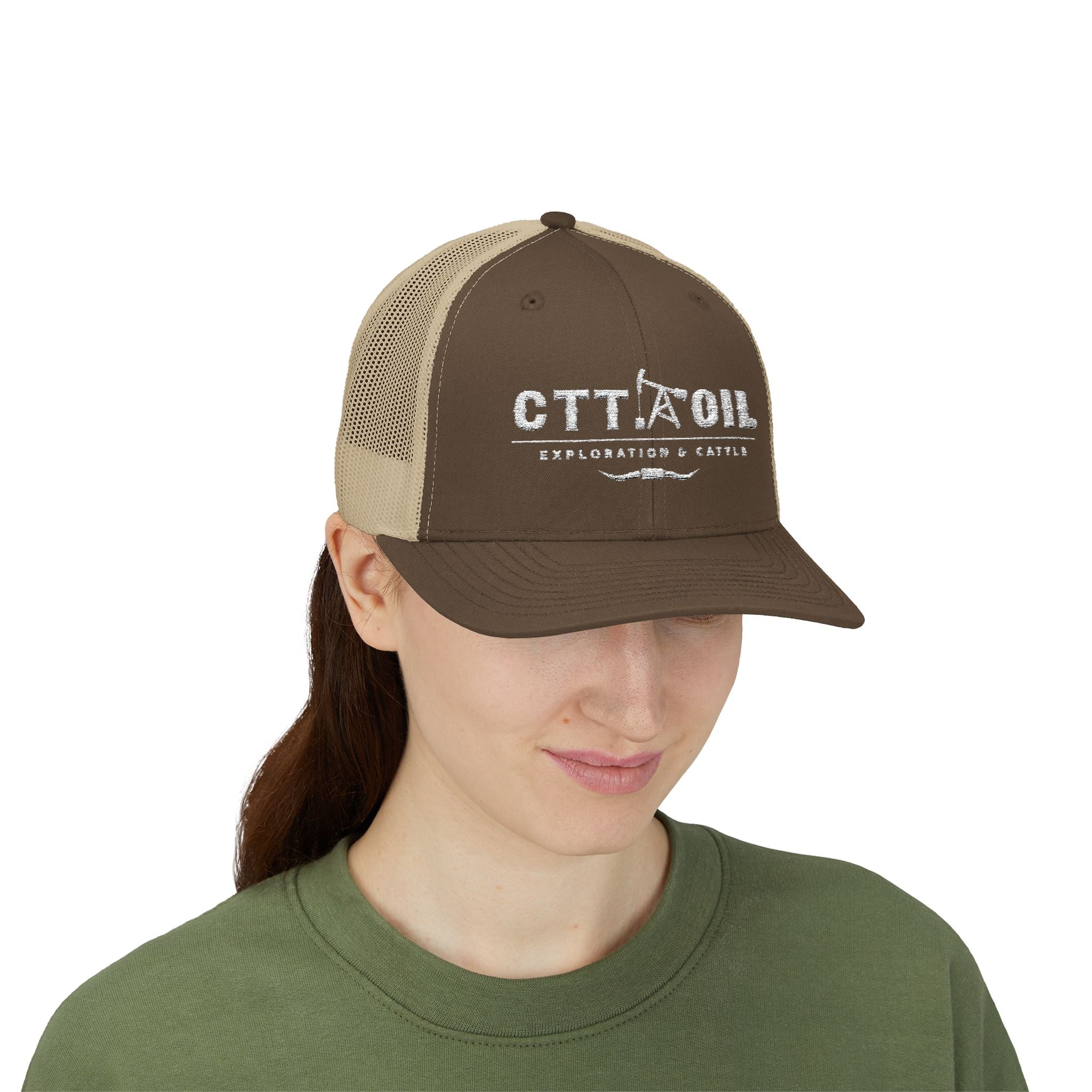 CTT Oil Exploration and Cattle Hat, Oilfield Trucker Cap