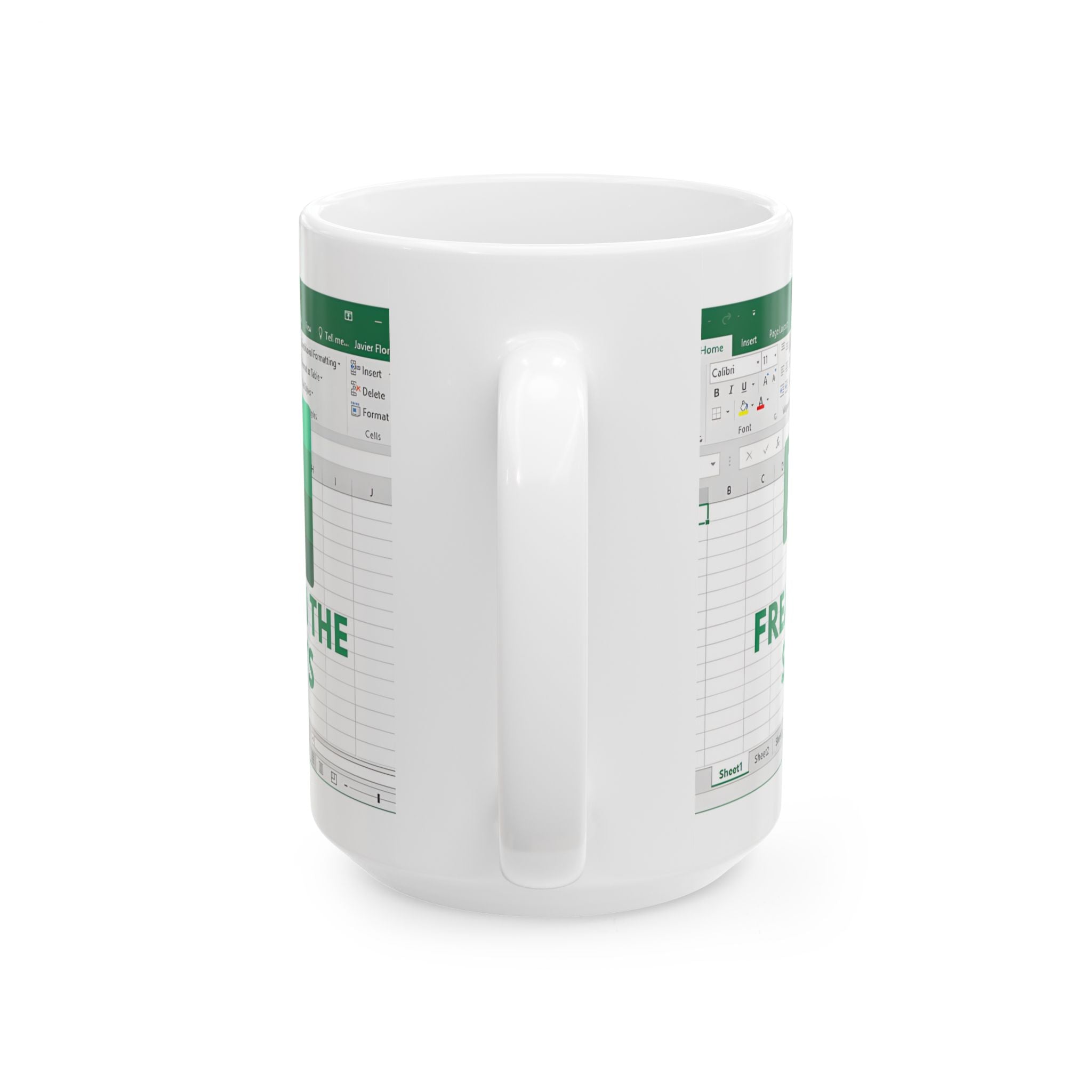 Freak In The Sheets Funny Spreadsheet Mug Gift, 11oz or 15oz