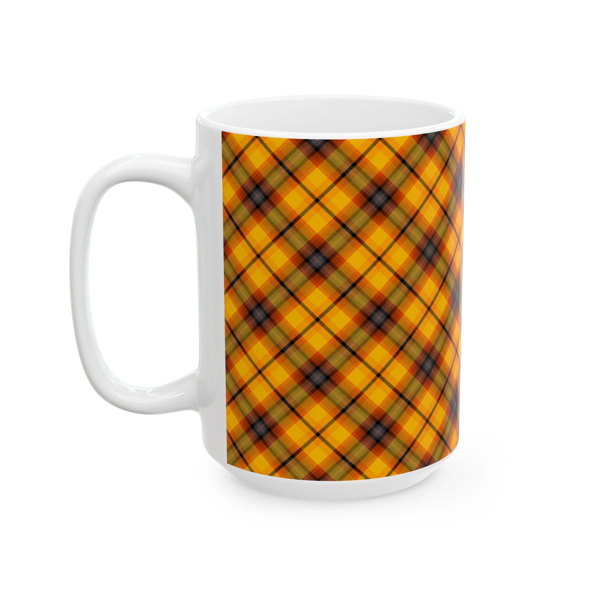 Plaid Ceramic Mug - Cozy and Stylish Drinkware for Every Occasion