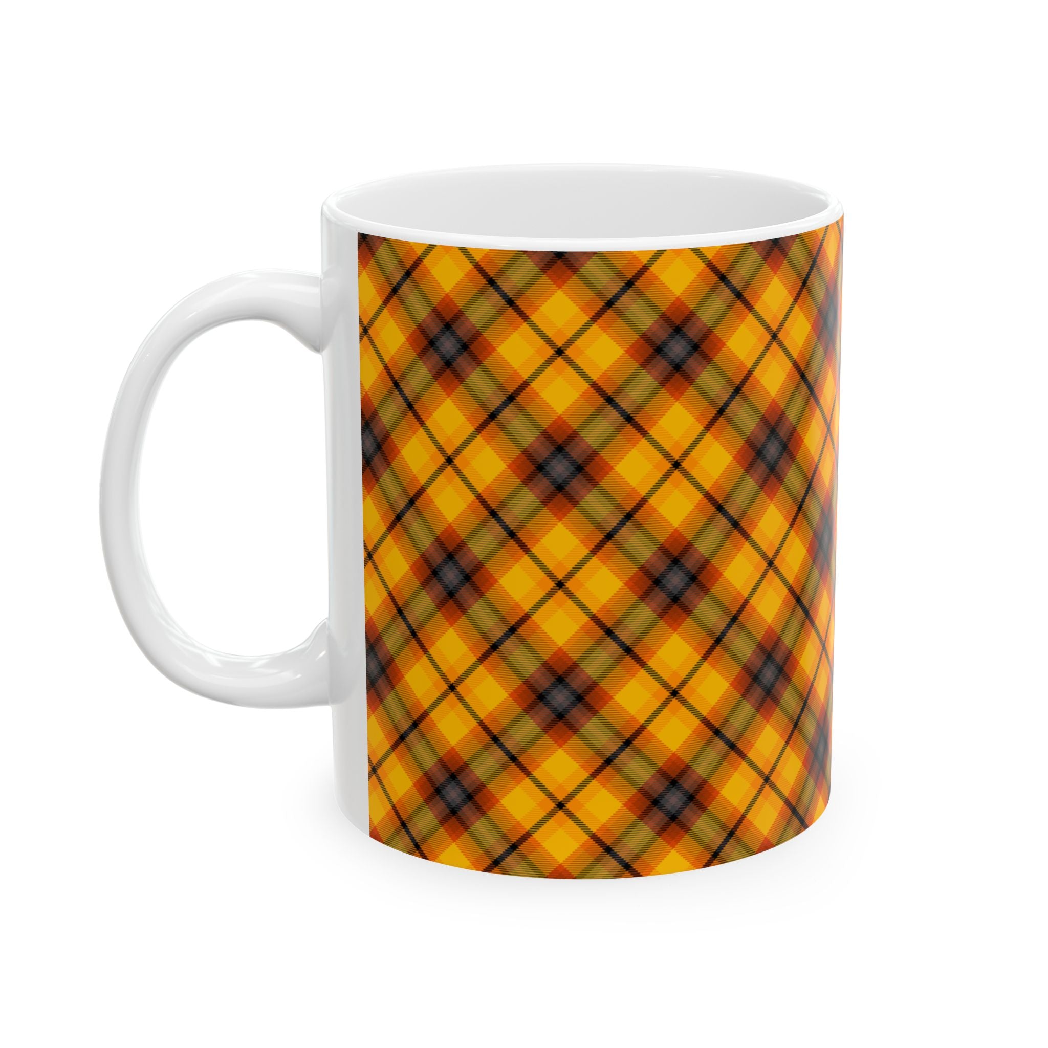 Plaid Ceramic Mug - Cozy and Stylish Drinkware for Every Occasion