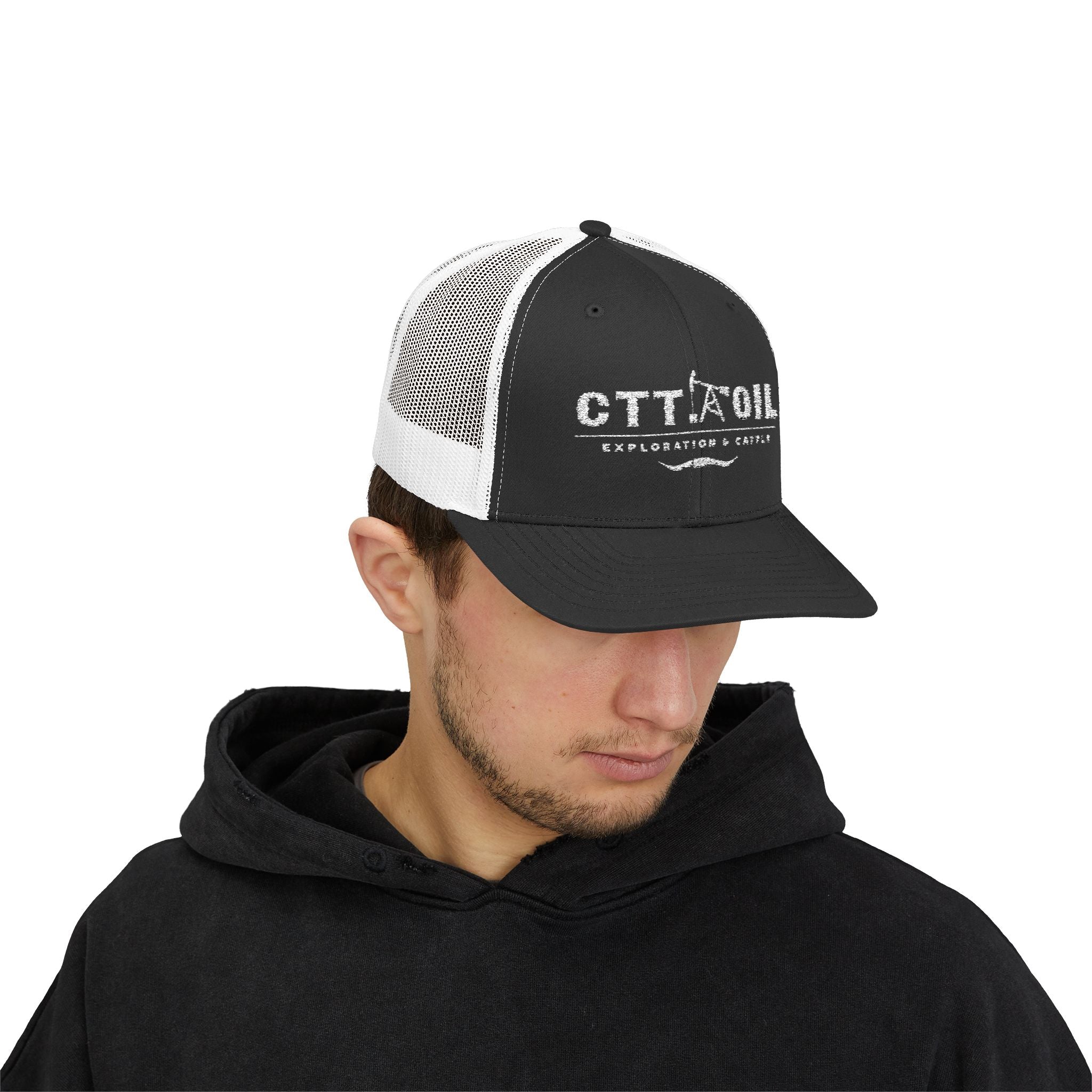 CTT Oil Exploration and Cattle Hat, Oilfield Trucker Cap