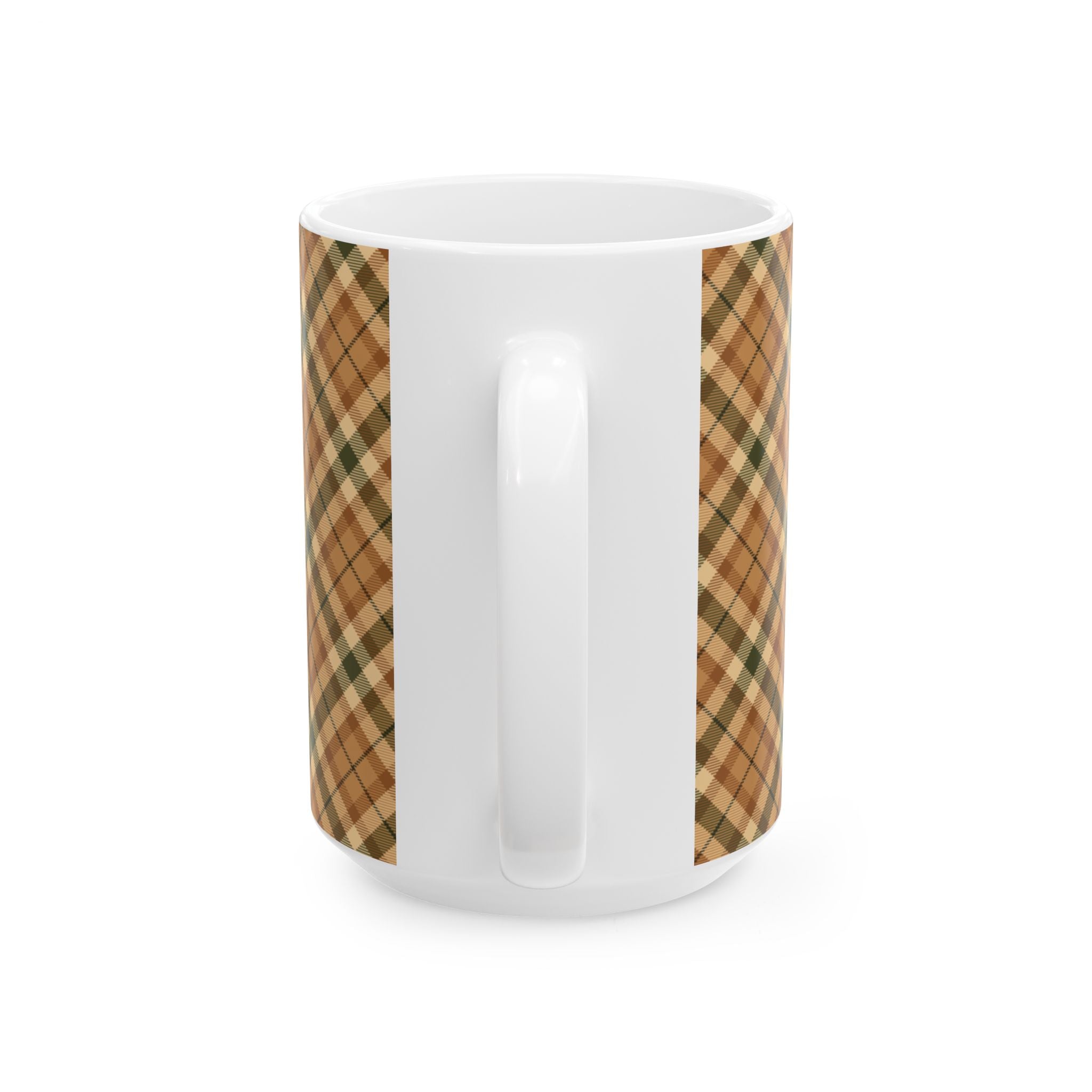 Plaid Ceramic Mug - Cozy and Stylish Drinkware for Every Occasion