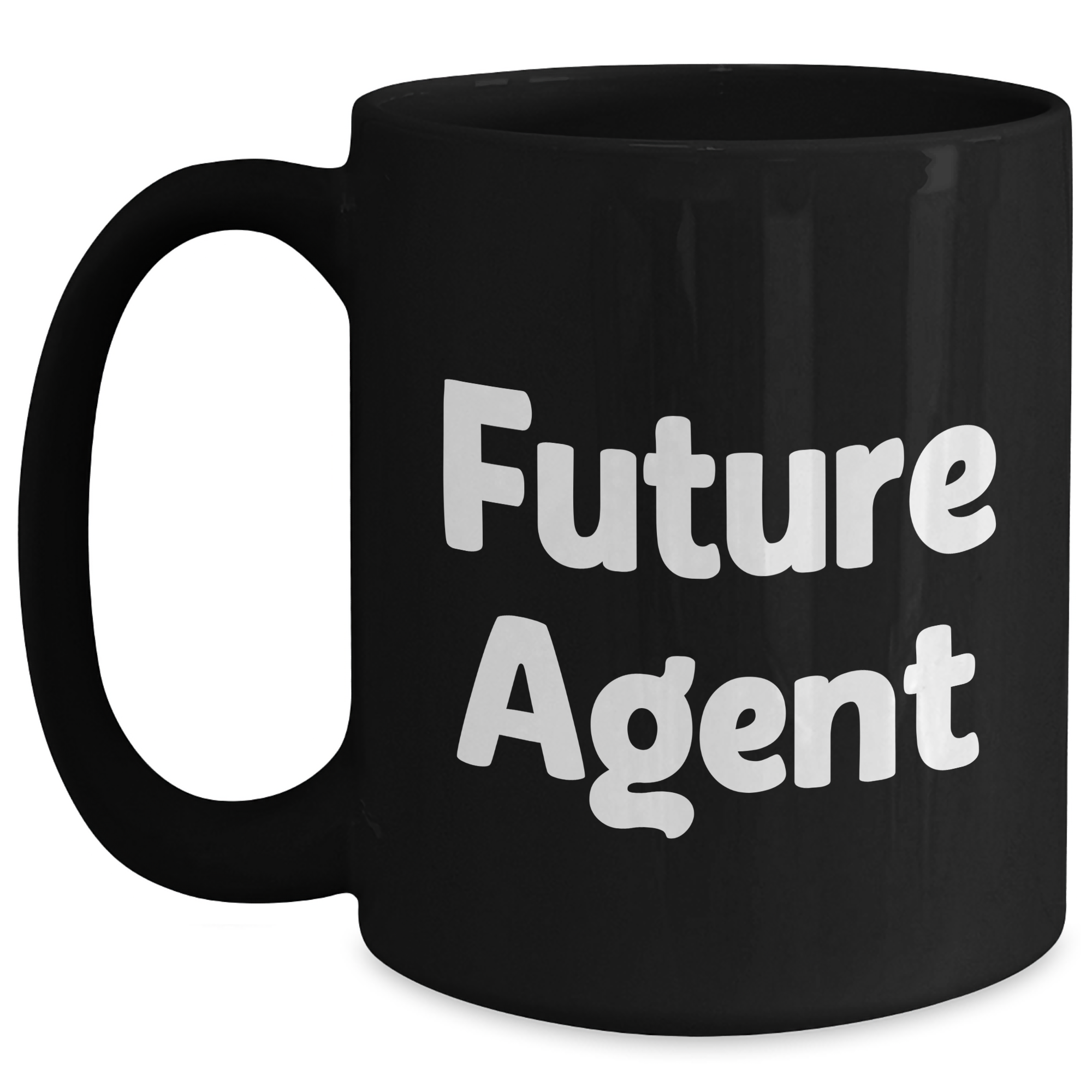 Funny Agent Future Quotes Black Coffee Mug Gifts from Family for Mother's Day - Main