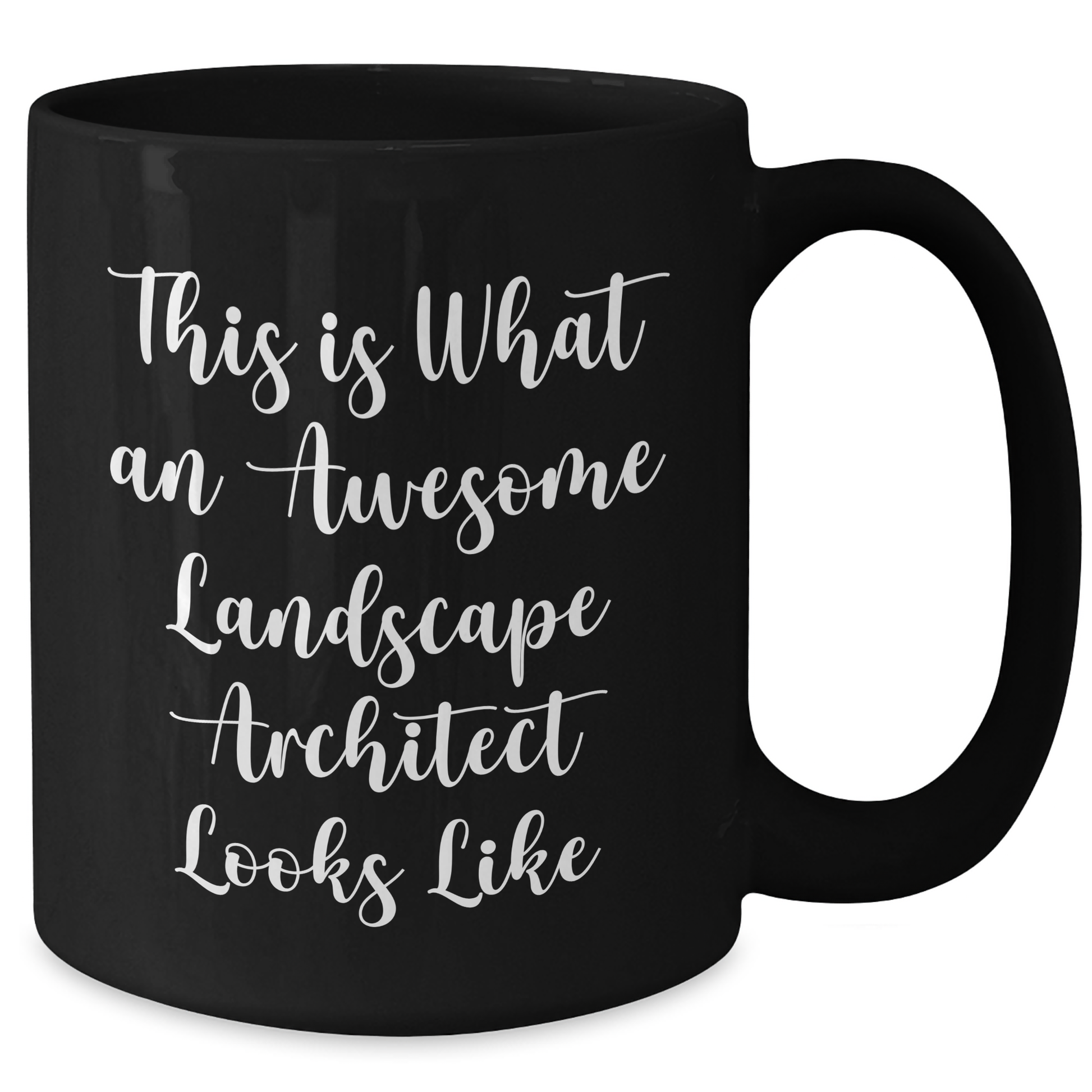 Funny Landscape Architect Gifts from Men - This Is What An Awesome Landscape Architect Looks Like Black Coffee Mug for Father's Day - Additional