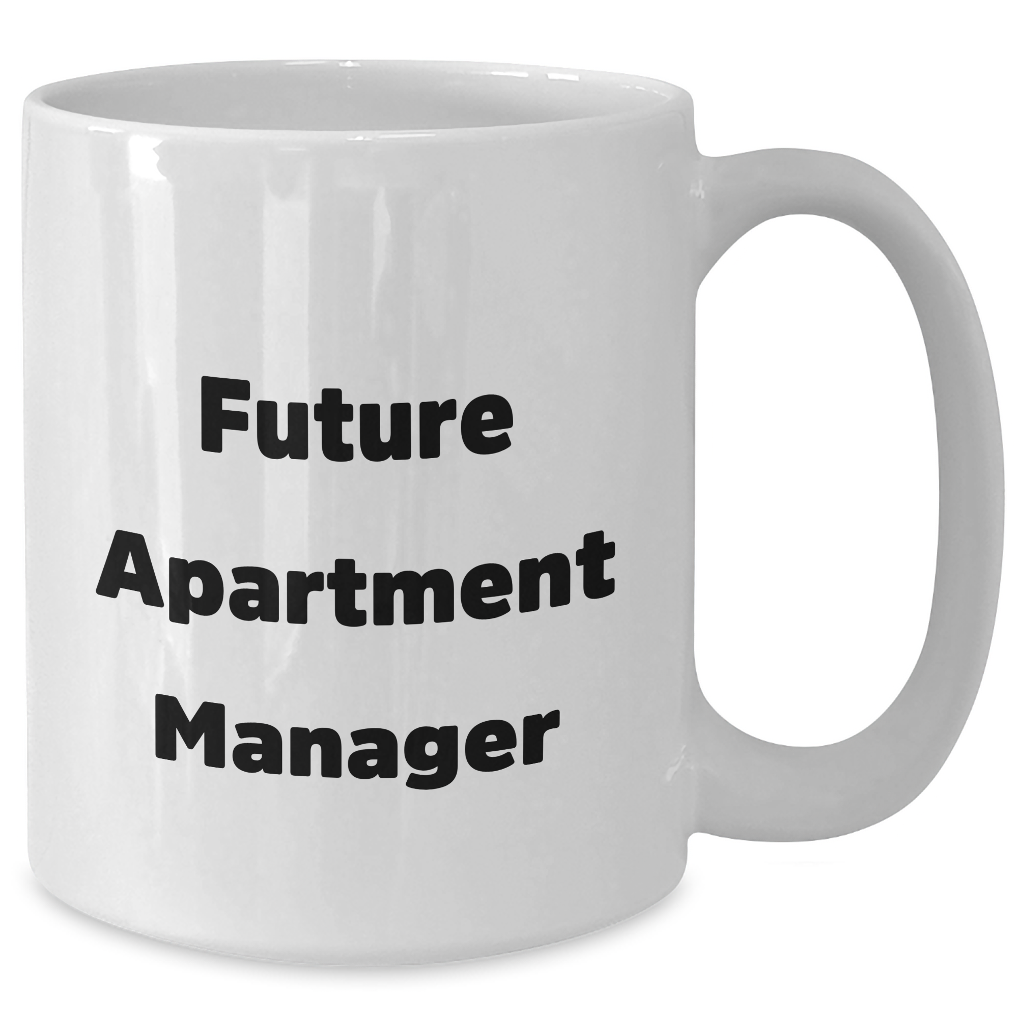 Funny Quote White Coffee Mug Gifts for Apartment Manager, Unique Mother's Day Unique Gifts from Friends to Apartment Manager, 11oz or 15oz Capacity, Ceramic, Microwave and Dishwasher Safe - Additional