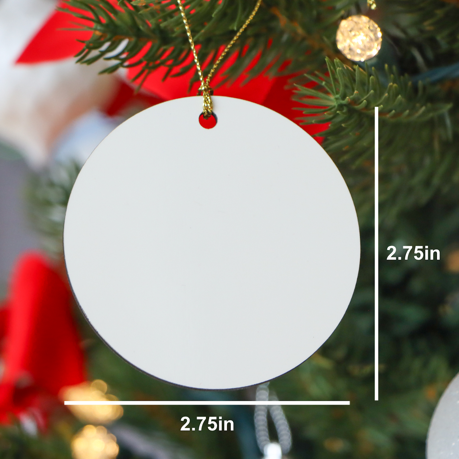 Wyoming Enthusiast Gifts - 'I Need A Six Month Vacation Twice A Year' Circle Ornament, White, Christmas, Fun, Unique - Image 2