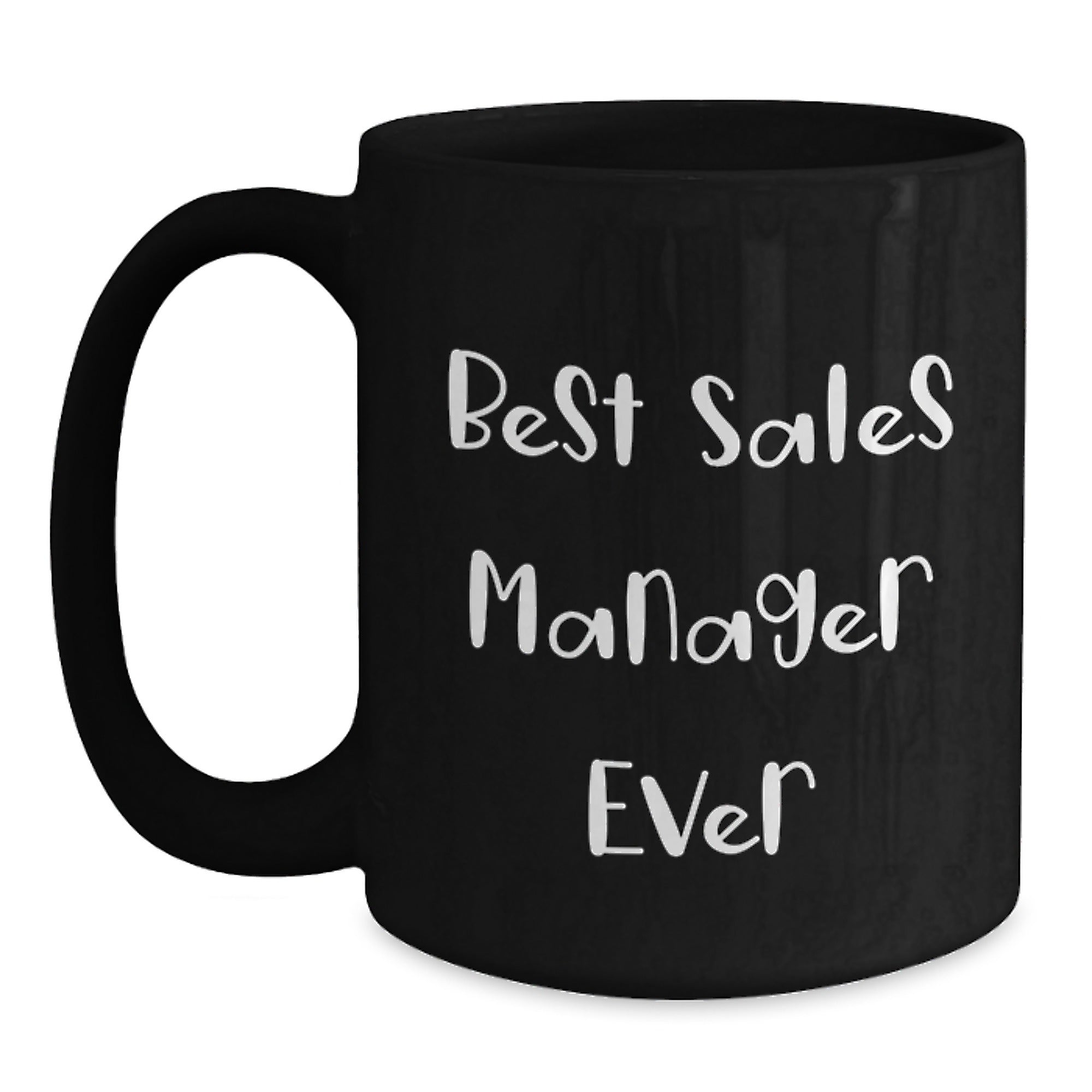 Funny 'Best Sales Manager Ever' Black Coffee Mug, Gifts for Sales Manager, Graduation Unique Gifts, Gifts from Friends, Black Coffee Mug for Sales Manager - Main