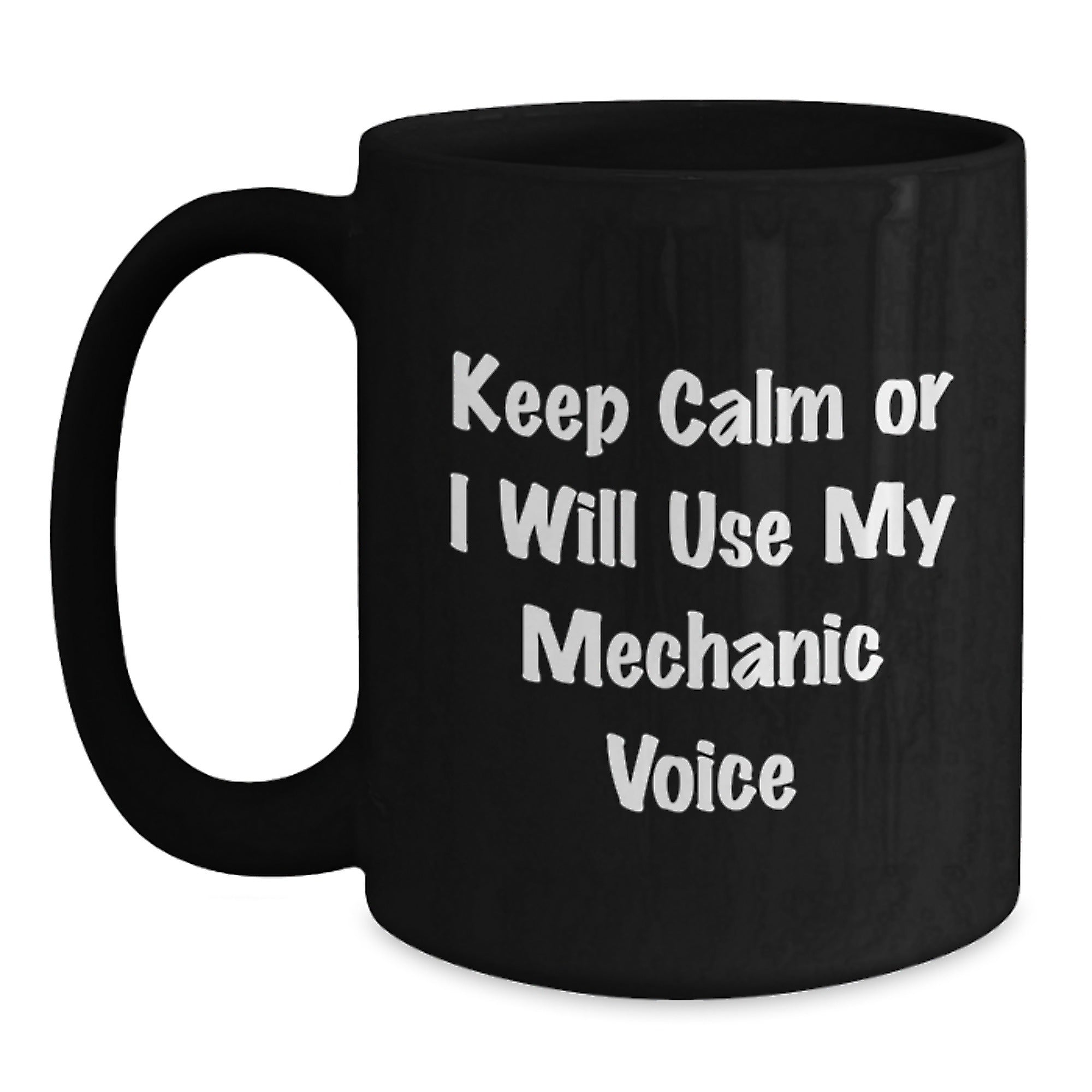 Mechanic Keepsake Ceramic Black Coffee Mug 11oz for Him Birthday Gift - Main