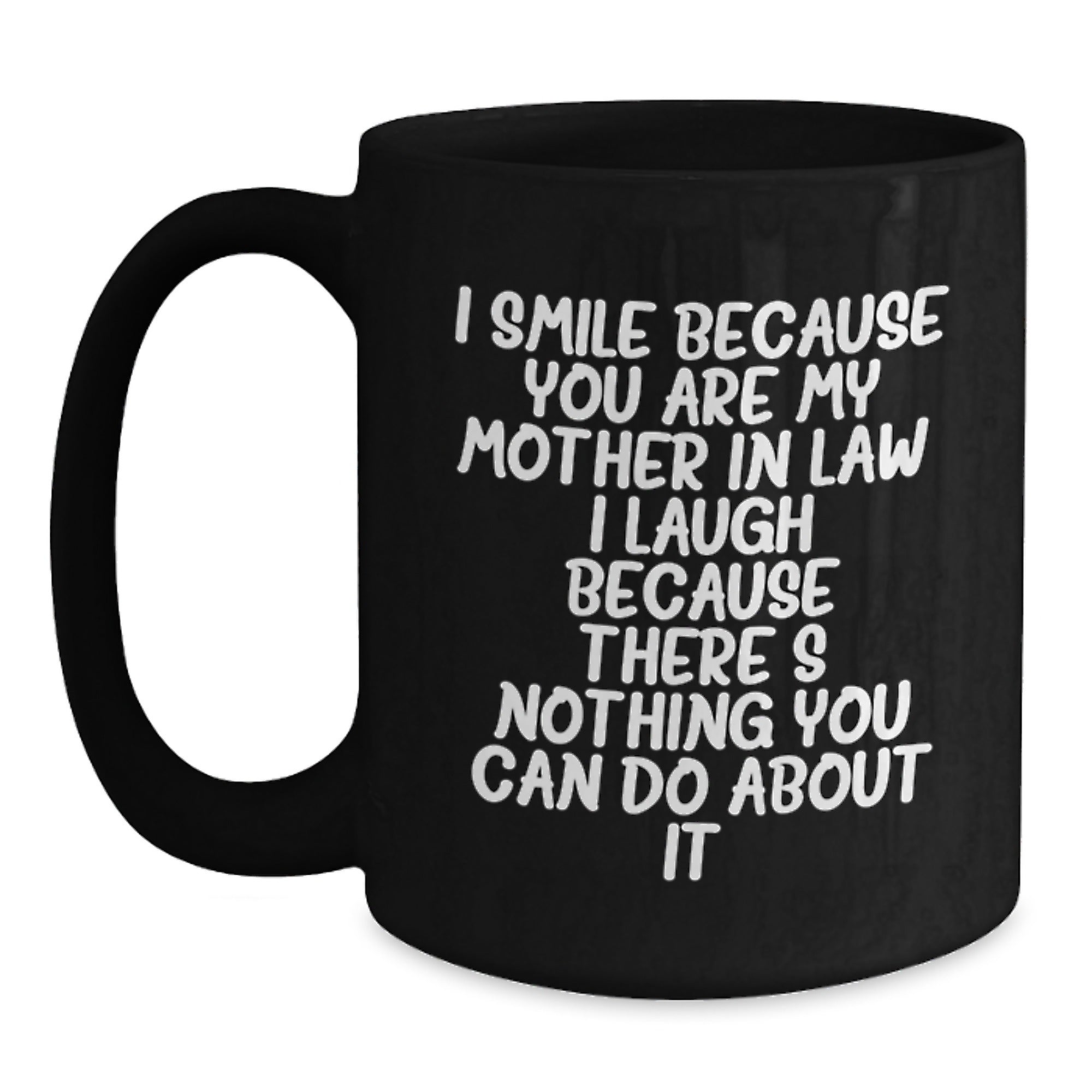 Funny Mom-in-law Gifts from Men to Graduation Unique Gifts for Mom-in-law Black Coffee Mug - Mom's the Word - Main