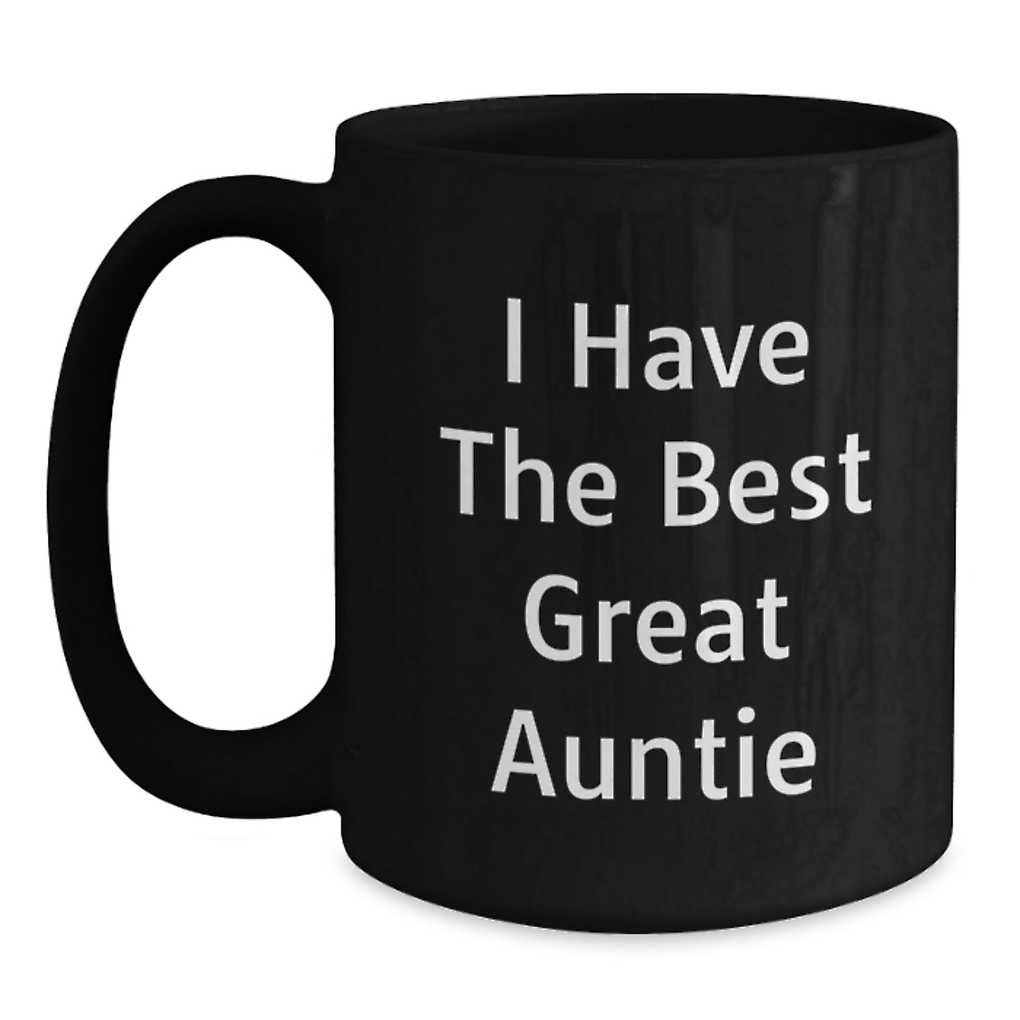 Funny Auntie Gifts from Men to Women Great Auntie Black Coffee Mugs - Perfect Graduation Unique Gifts - Main