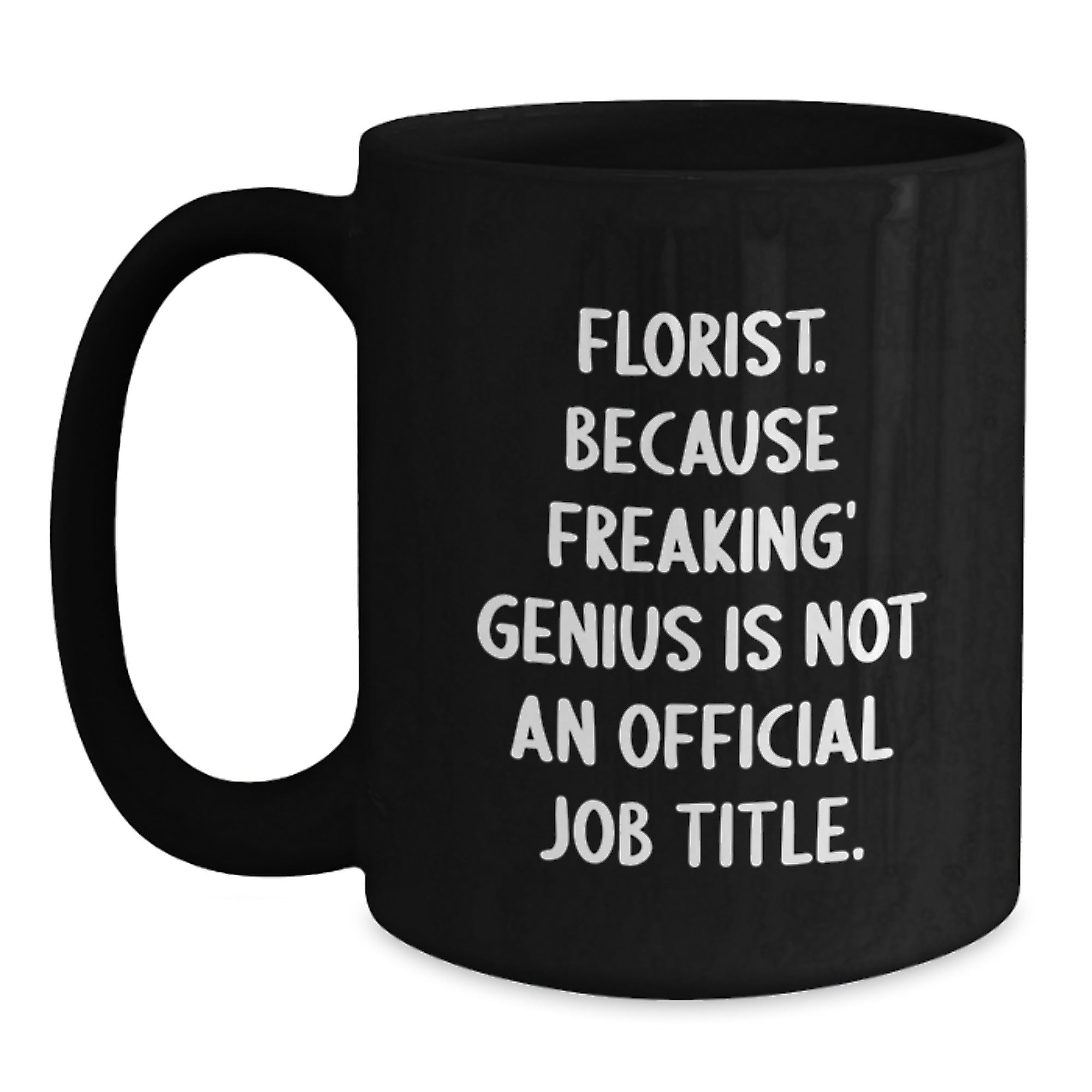 Florist Keepsake Elegant Black Coffee Mug for Him Birthday Gift - Main