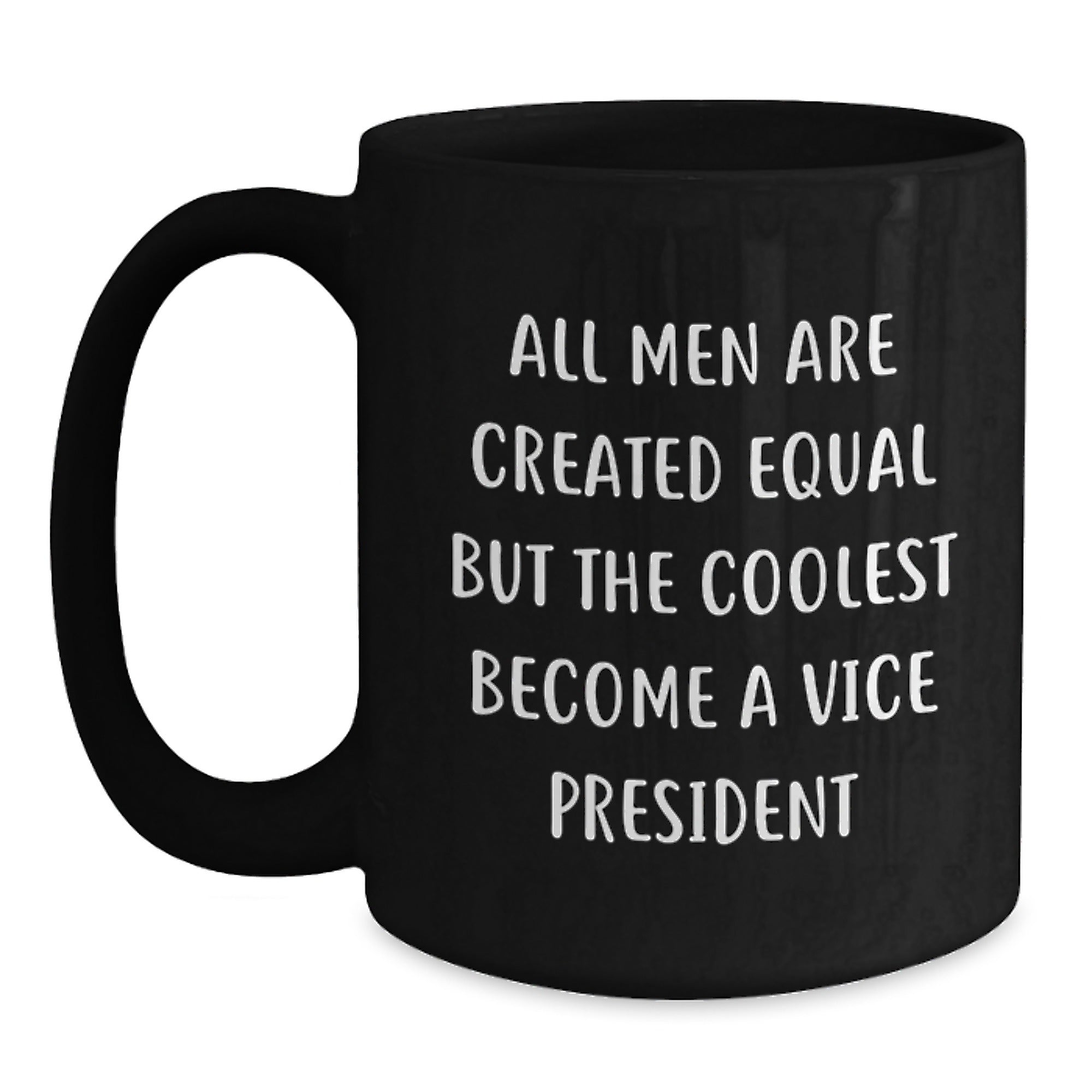 Birthday Gift Vice President Black Coffee Mug for Her Present - Main
