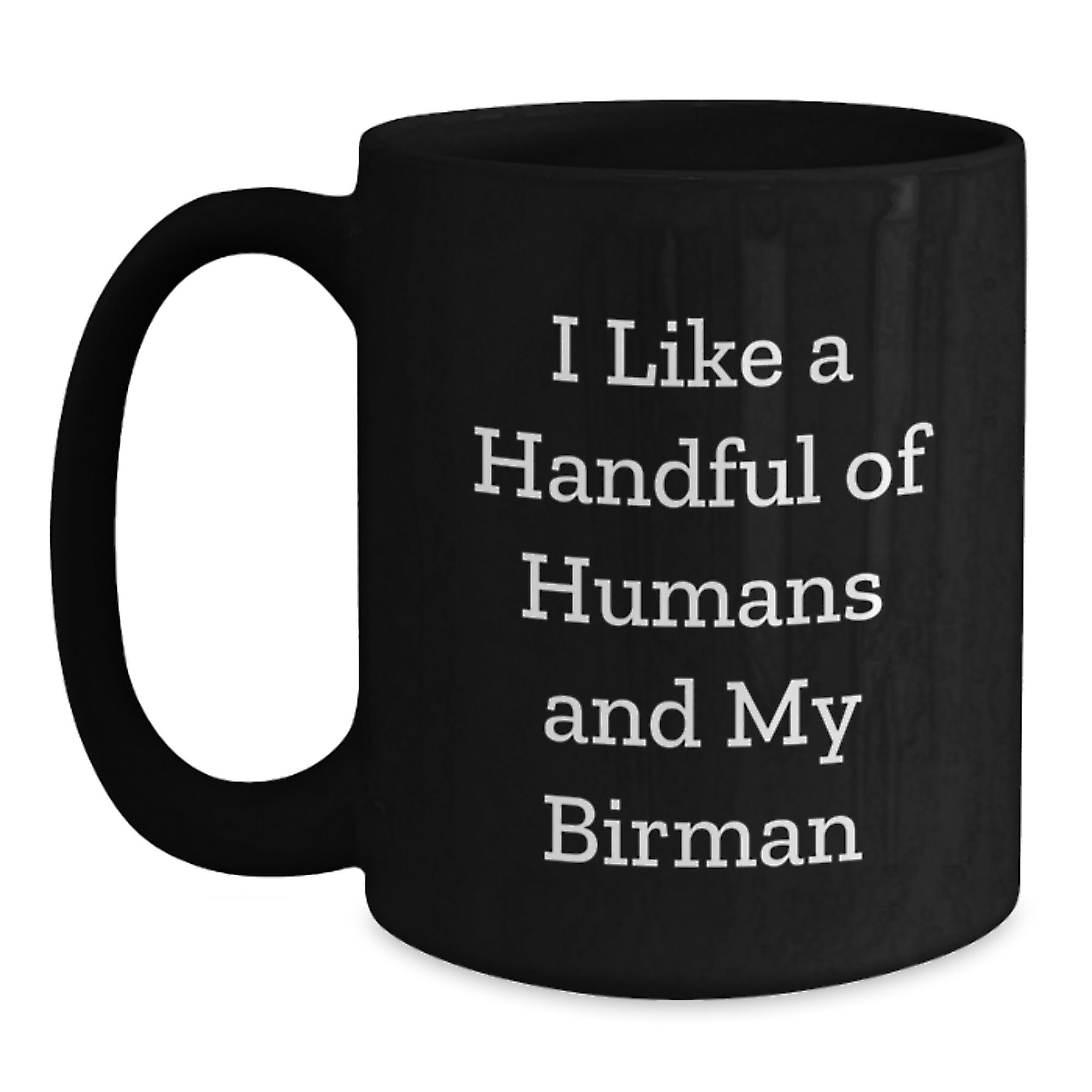Funny Birman Cat Lover Gifts from Family for Christmas Unique Mugs Black Coffee Birman Cat Enthusiast Mug - Main