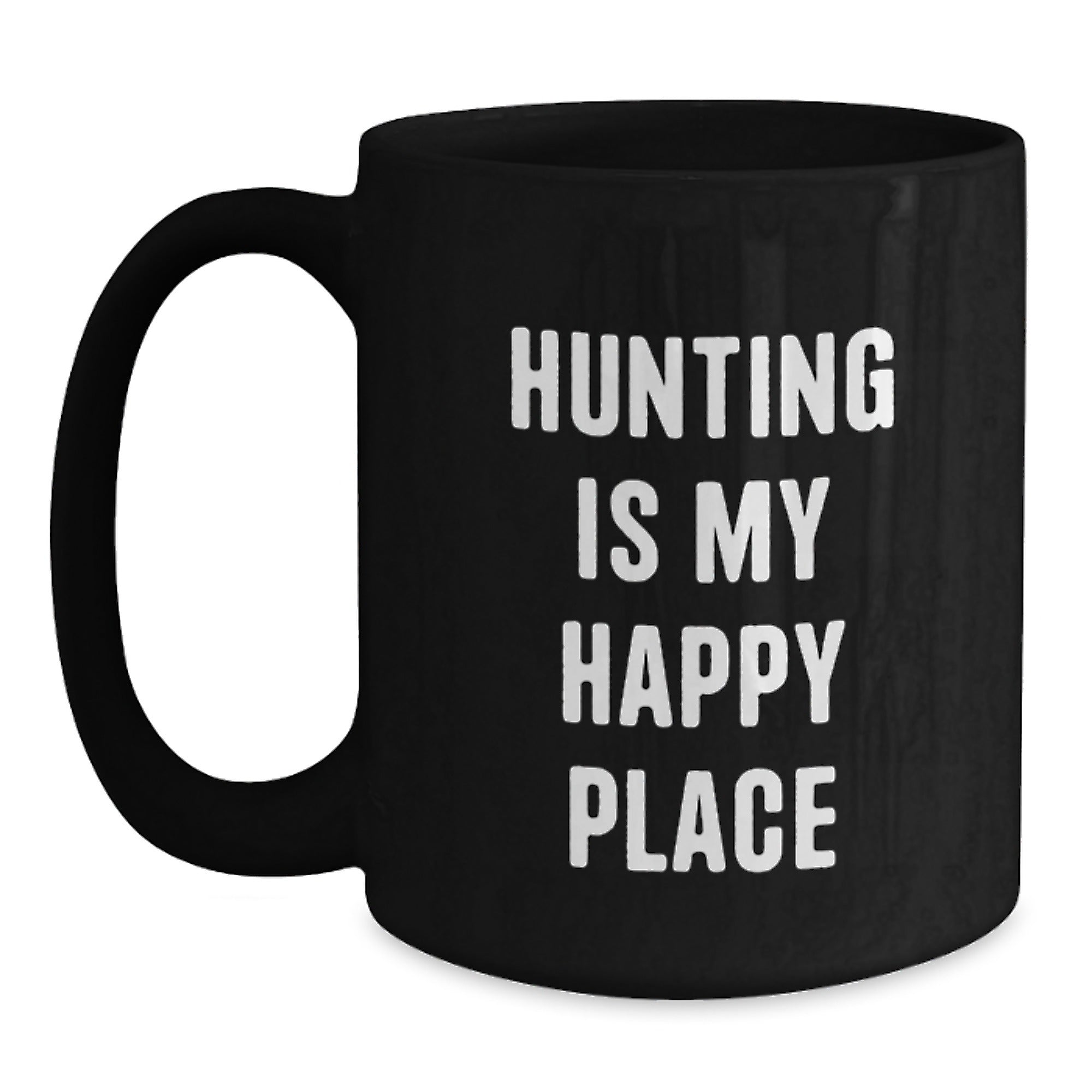 Christmas Gift for Her - Hunting Is My Happy Place Present Coffee Mug - Main