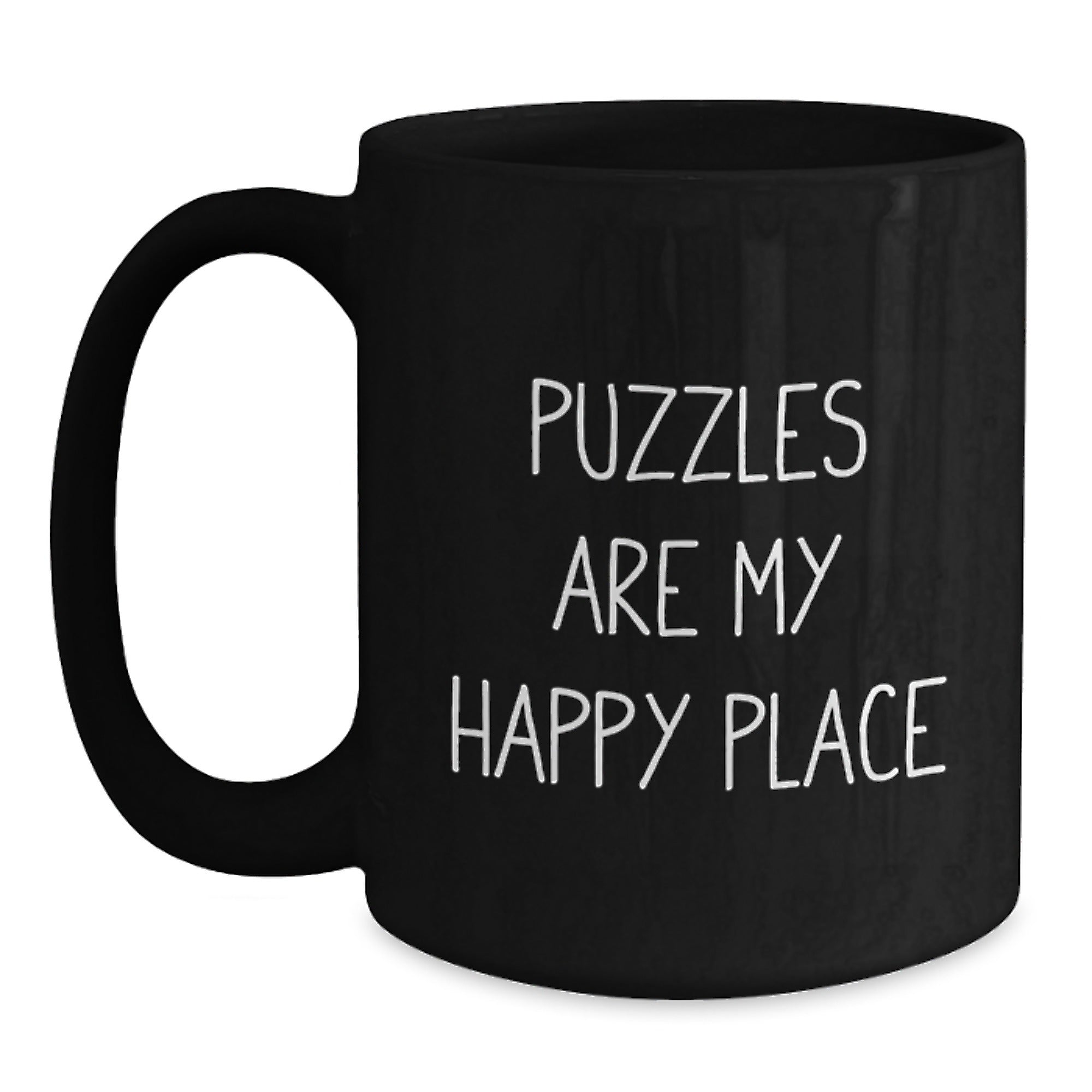 Puzzles Black Coffee Mug Keepsake and Birthday Gift for Him Today - Main