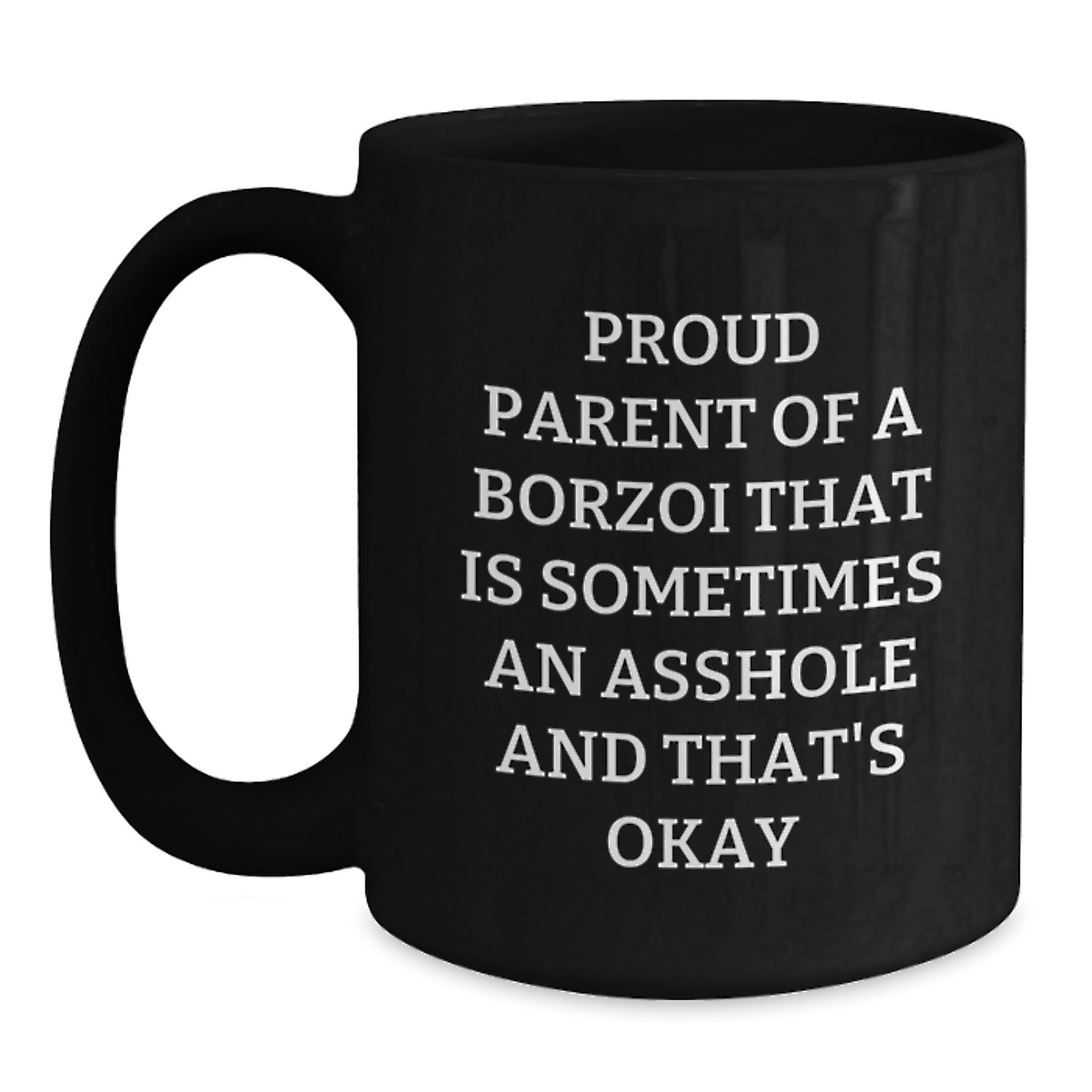 Borzoi Dog Keepsake Mug for Him Proud Parent Birthday Gift Now - Main
