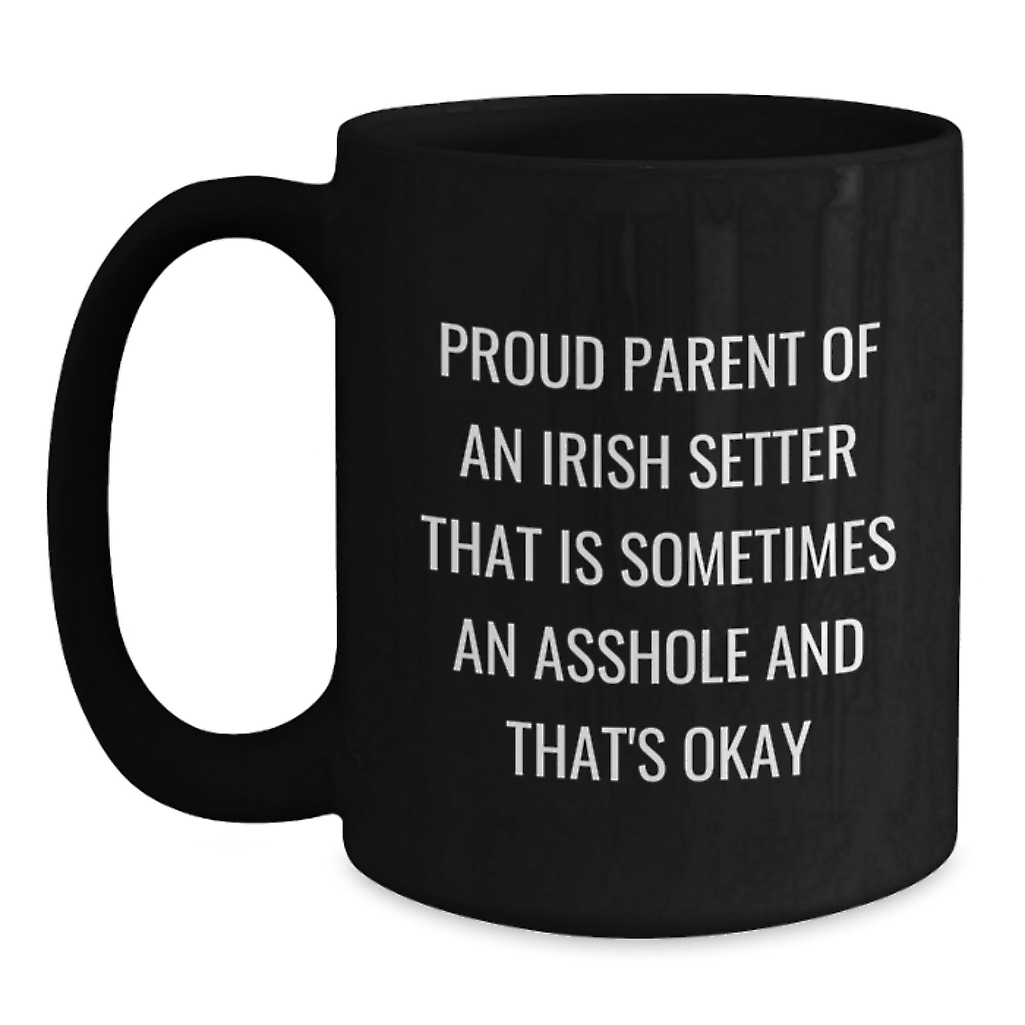 Witty Irish Setter Novelty Mug for Friends Birthday Gift Fun - Main