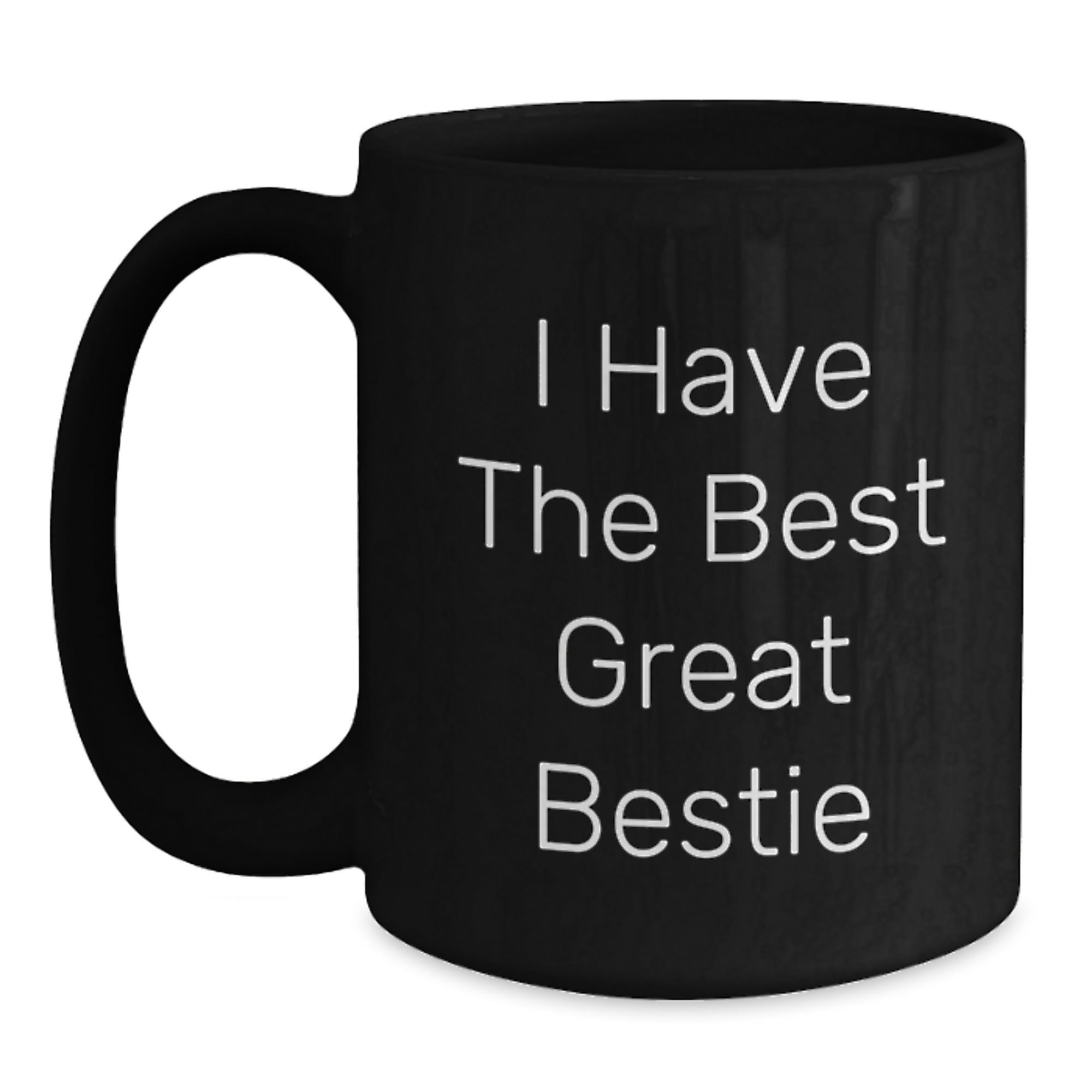Bestie Keepsake Black Coffee Mug for Him 11oz Ceramic Birthday Gift - Main