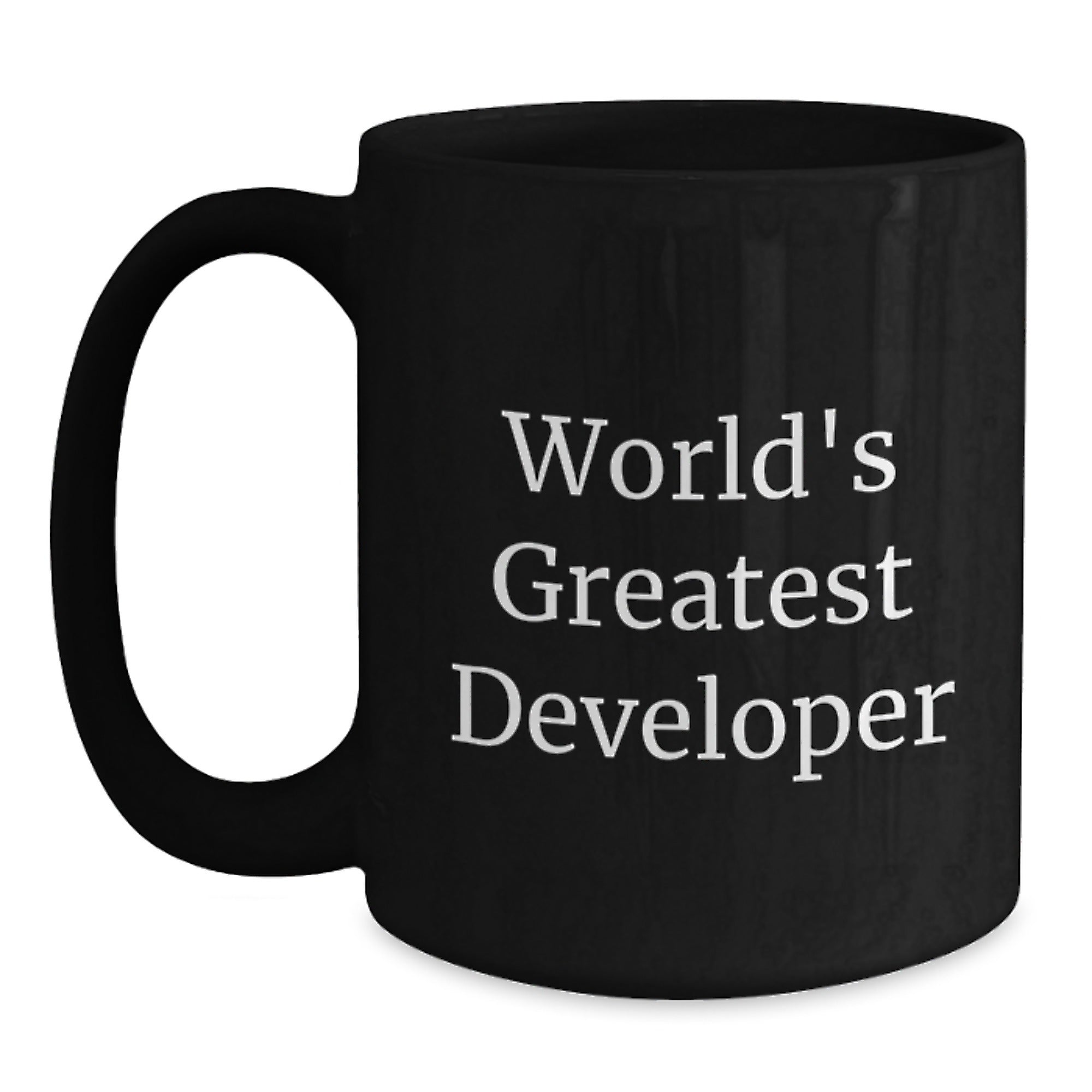 Developer Keepsake Black Coffee Mug for Him Birthday Gift - Main
