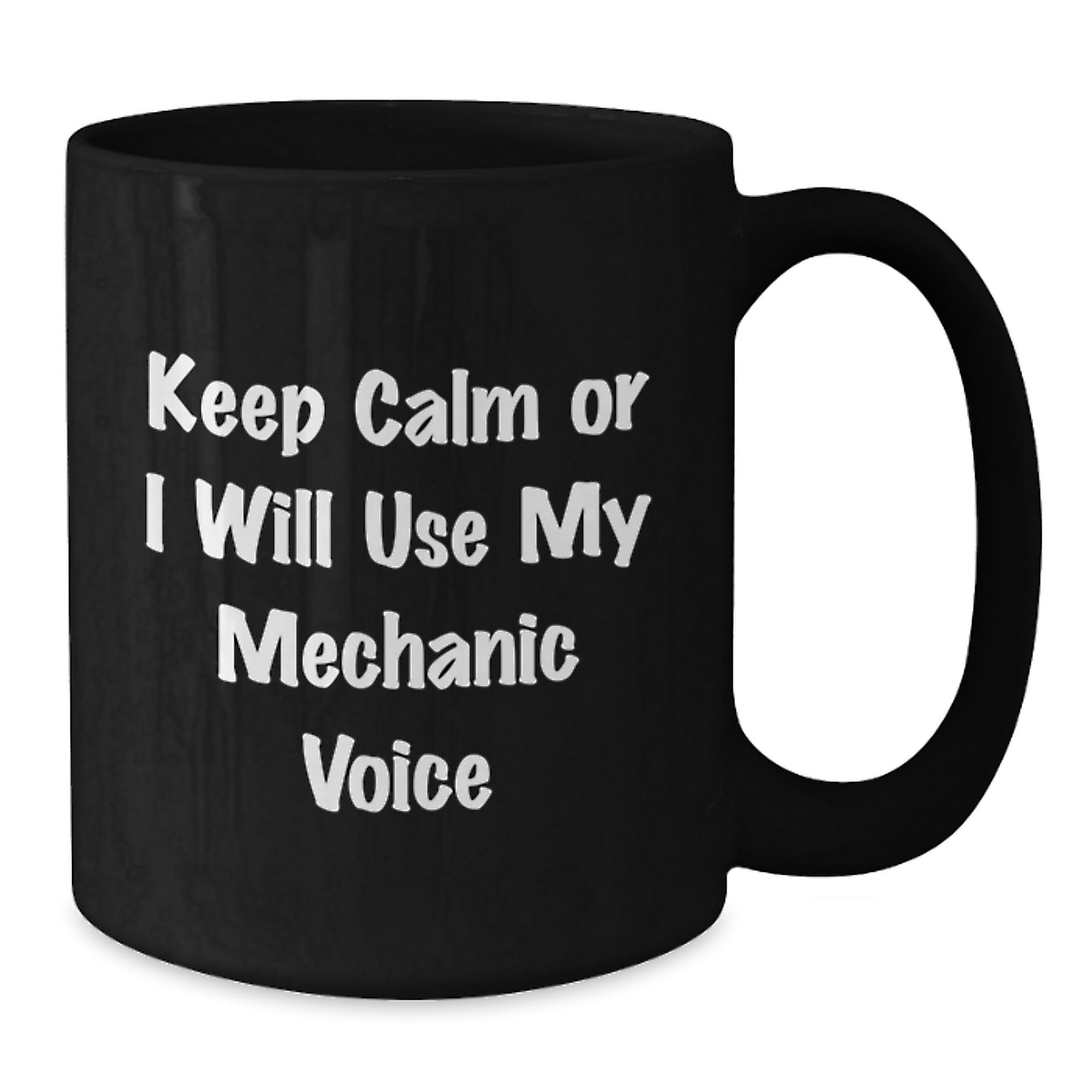 Mechanic Keepsake Ceramic Black Coffee Mug 11oz for Him Birthday Gift - Additional