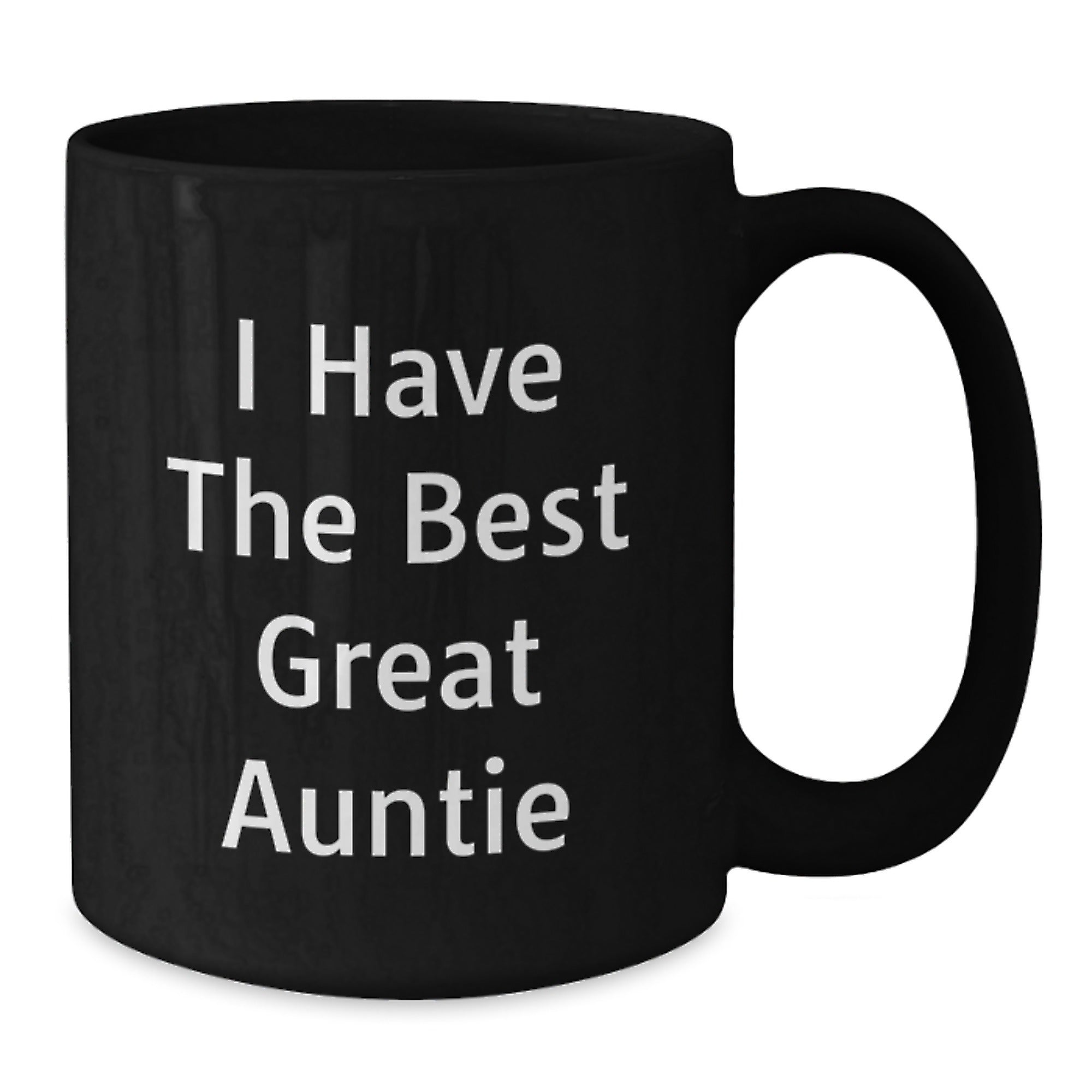 Funny Auntie Gifts from Men to Women Great Auntie Black Coffee Mugs - Perfect Graduation Unique Gifts - Additional
